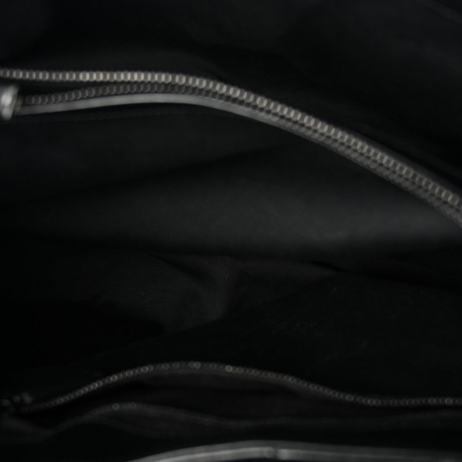 Calfskin Y Quilted Monogram Monochrome Large Loulou Chain Satchel Black