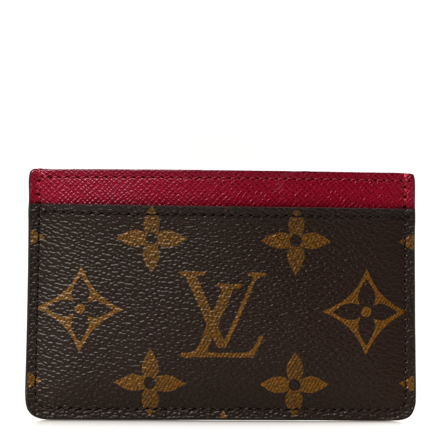 Monogram Card Holder Fuchsia