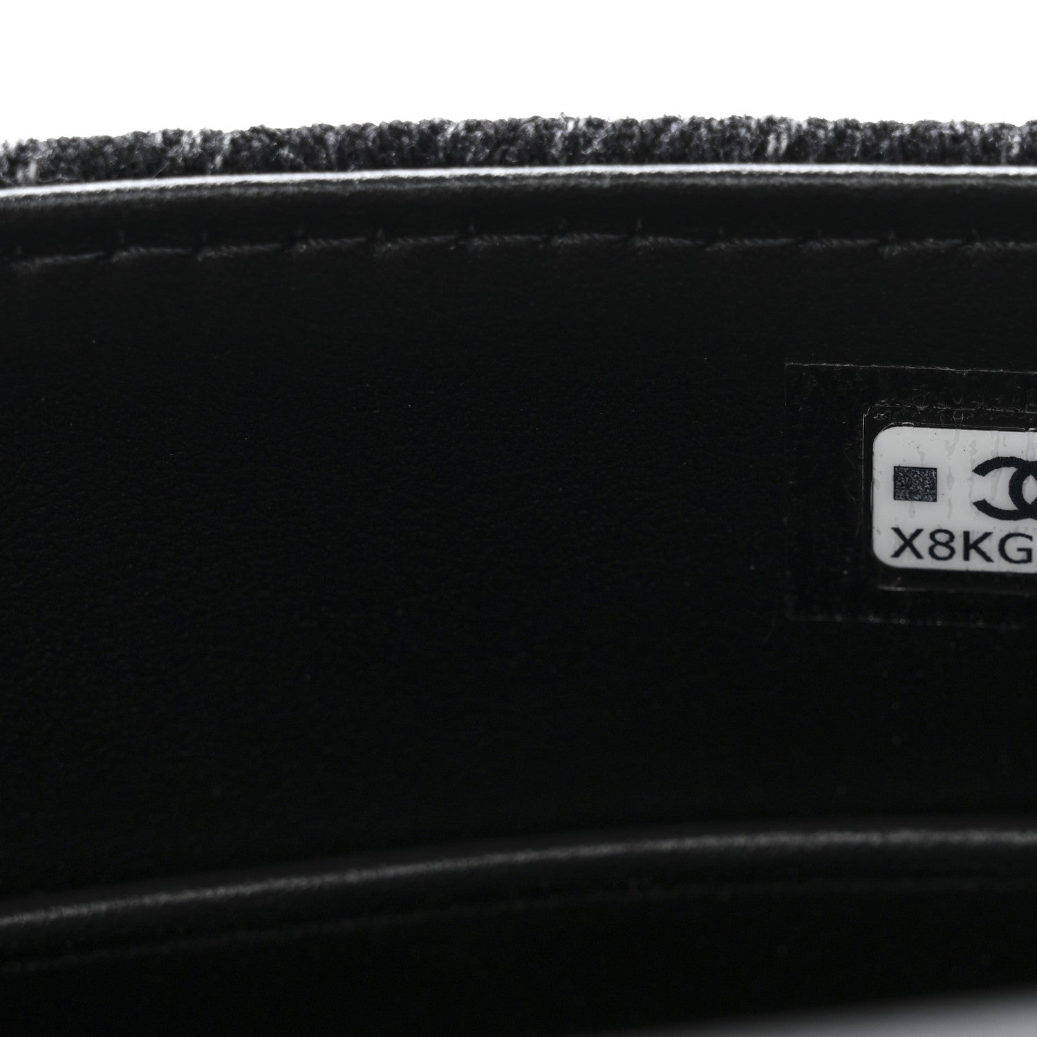 Washed Denim Quilted Coco Handle Clutch With Chain Black