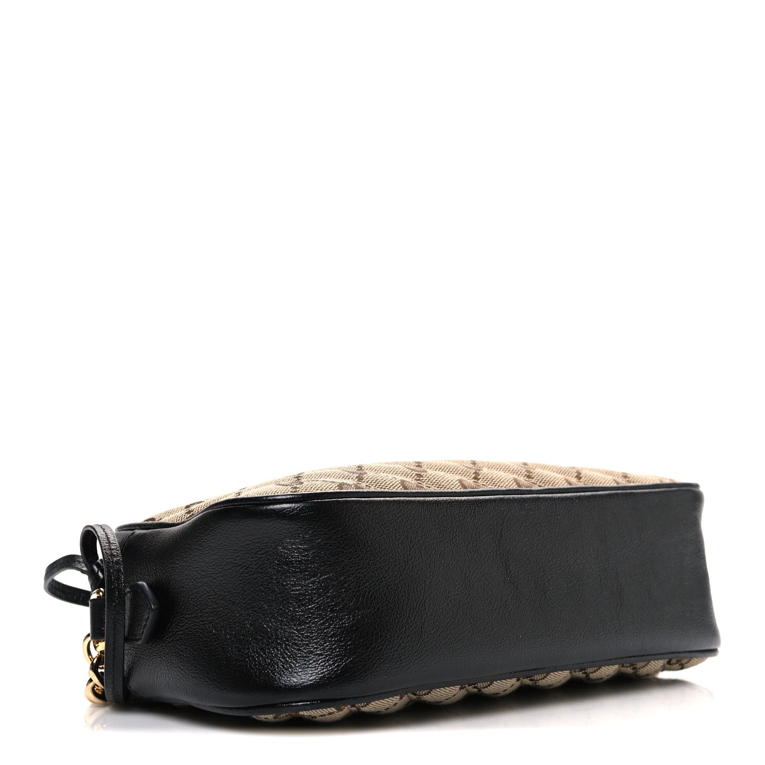 Monogram Matelasse Diagonal Small GG Marmont Chain Shoulder Bag Beige Black