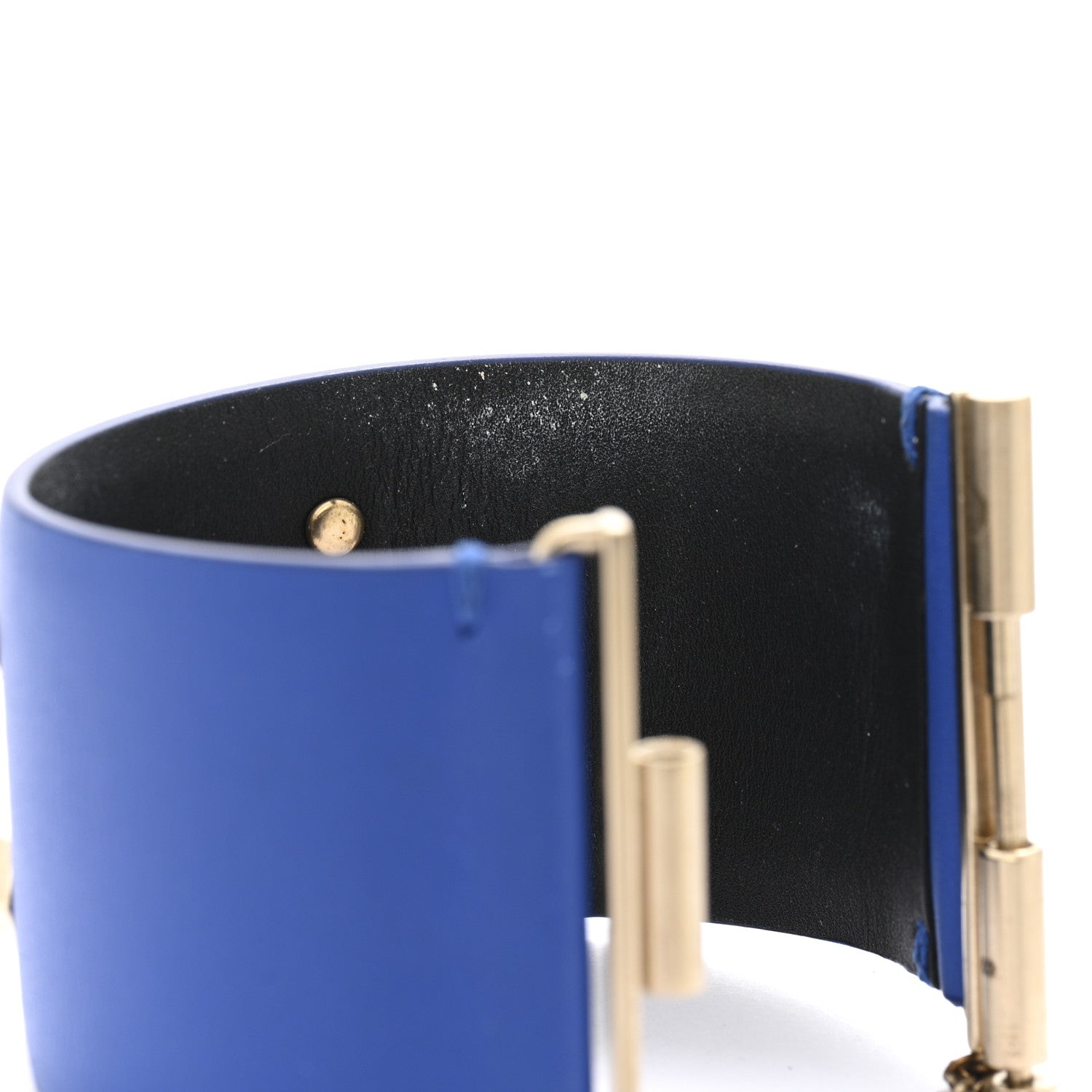 Calfskin CC Wide Cuff S Blue