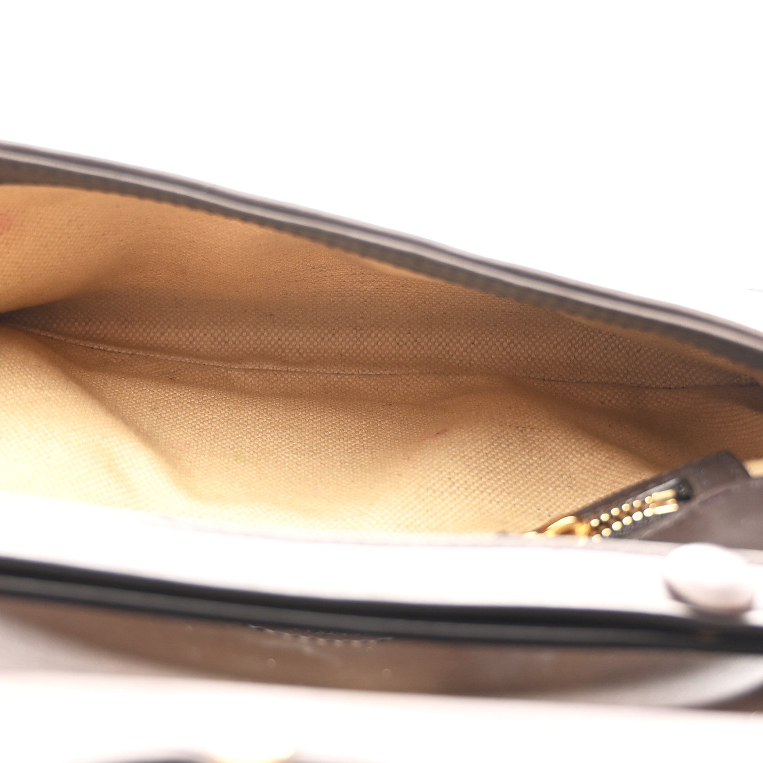 Canvas Dollar Calfskin Blondie Chain Shoulder Flap Bag Brown