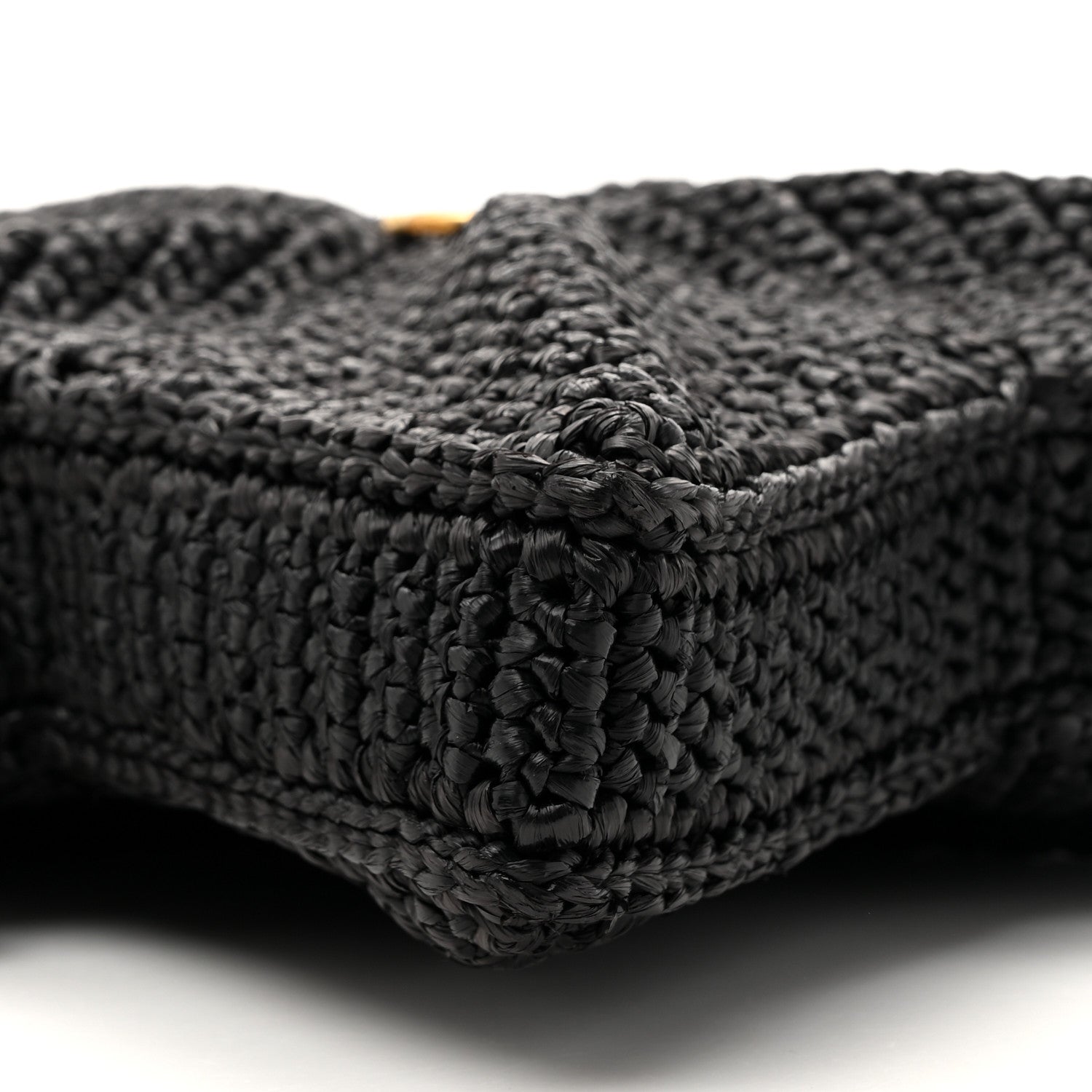 Raffia Star Coco Beach Bag Black