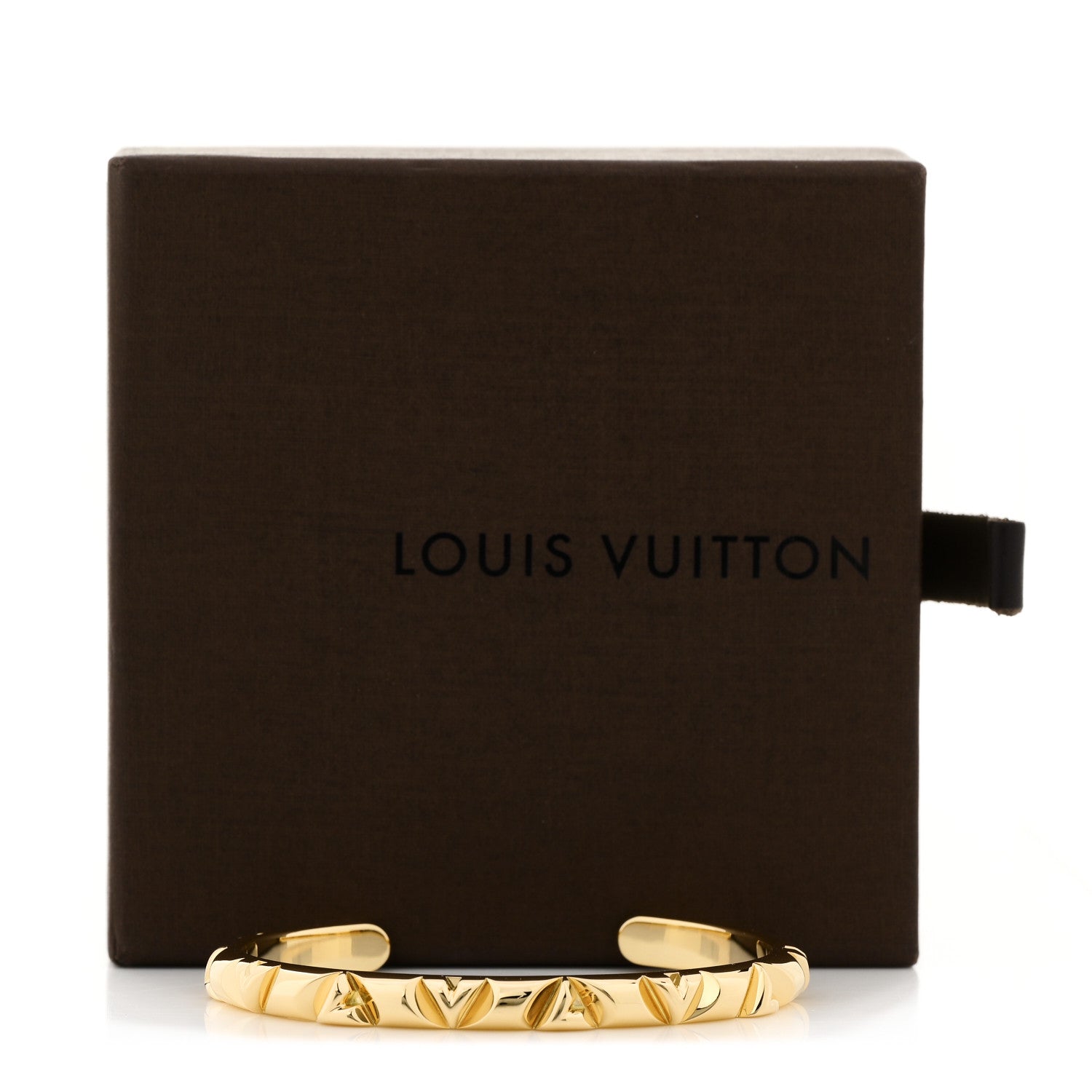 18K Yellow Gold LV Volt Cuff Bracelet