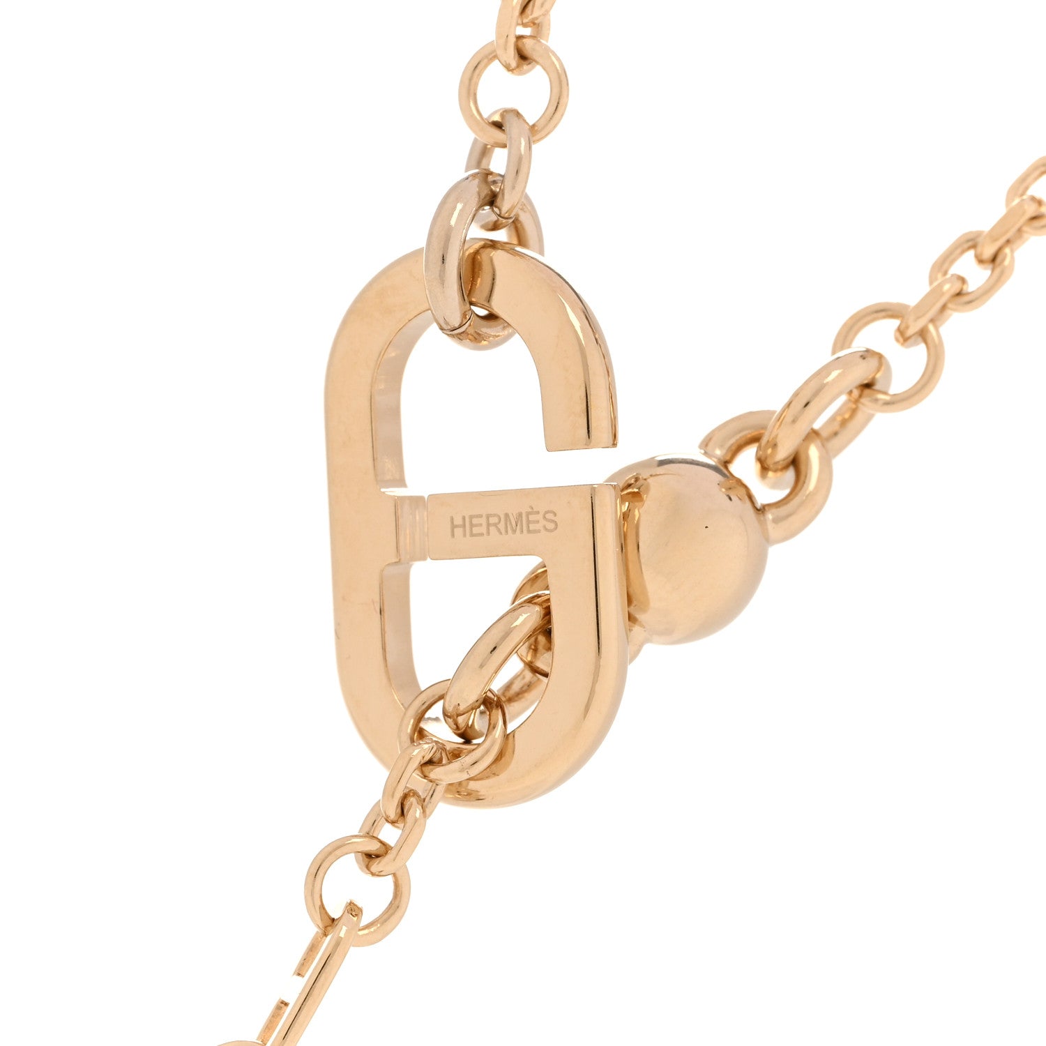 Lacquered Horn Permabrass Sur Mer Necklace Small Model Gold Black