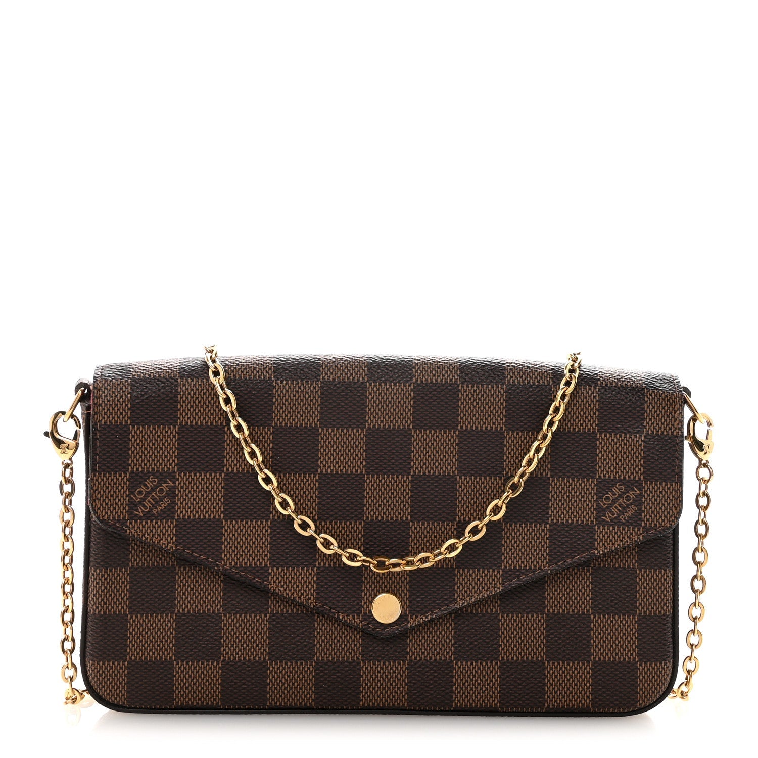 Damier Ebene Pochette Felicie Chain Wallet