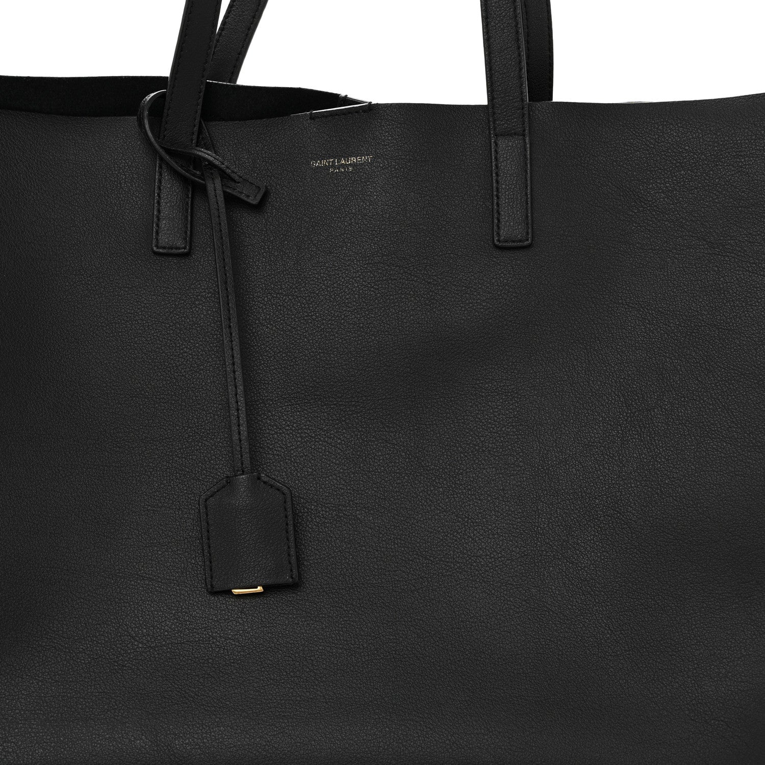 Calfskin Large Shopping Tote Black