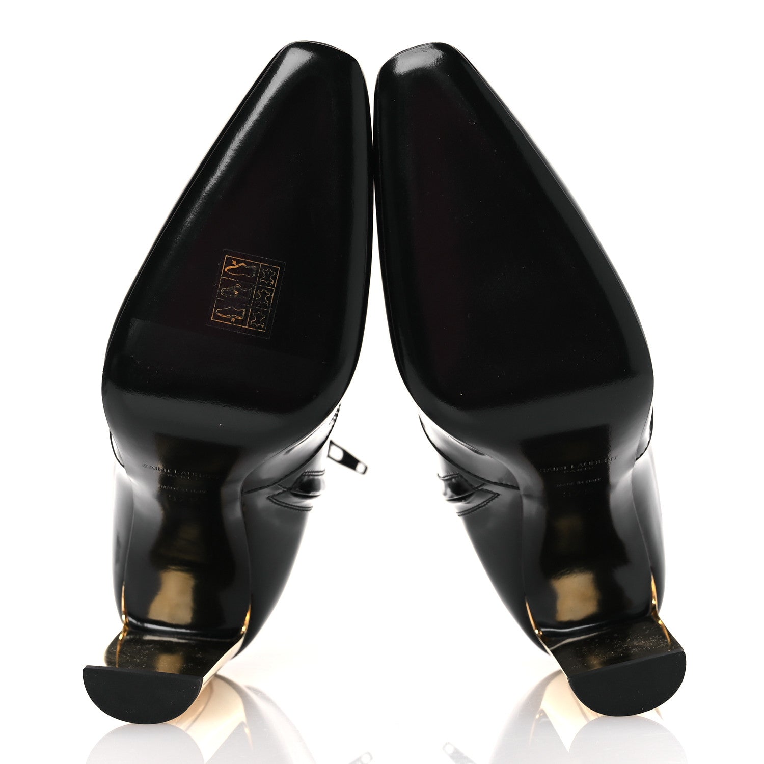 Vitello Marilyn Auteuil 105 Ankle Zip Boots 37.5 Black