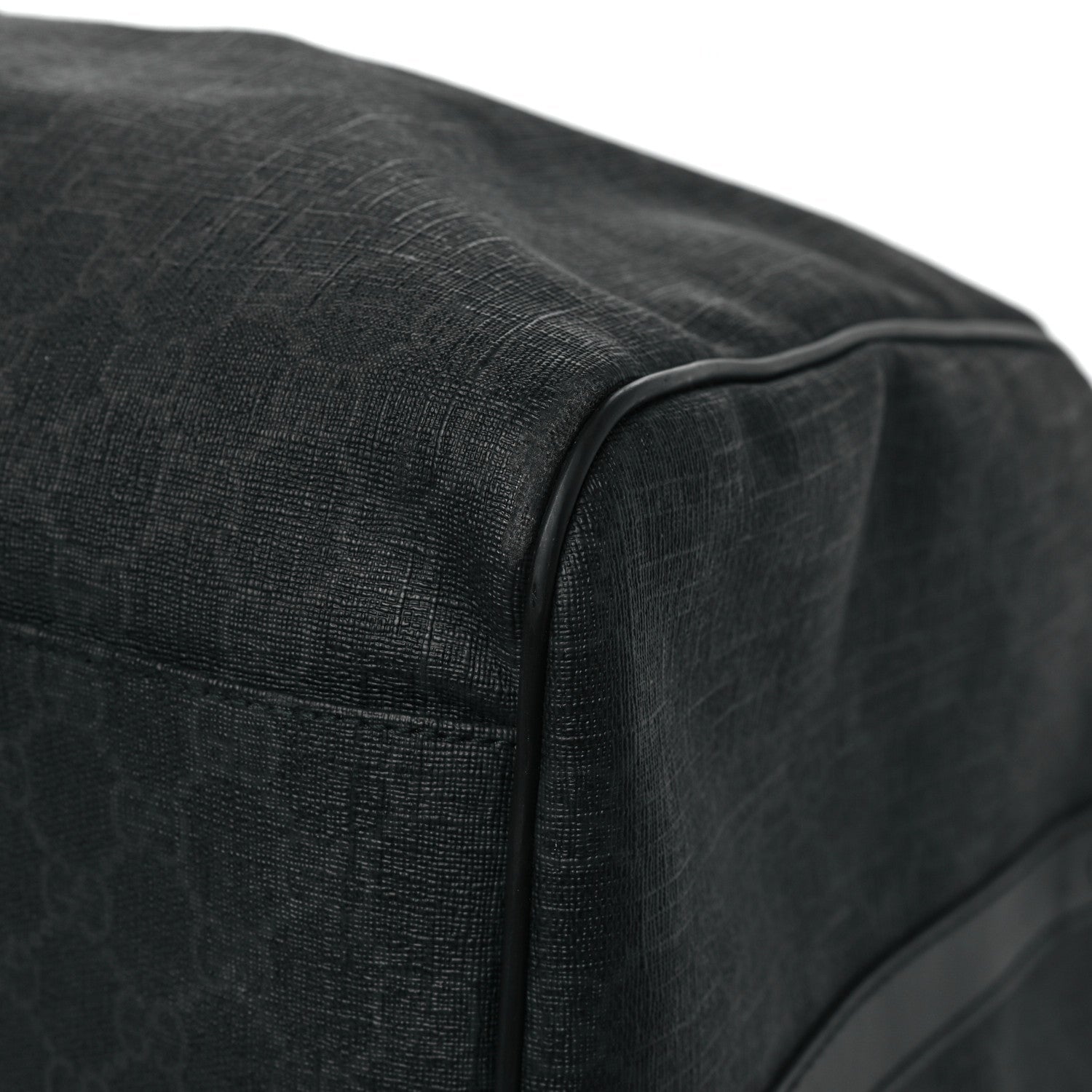 GG Supreme Monogram Medium Carry-On Duffle Bag Black Grey