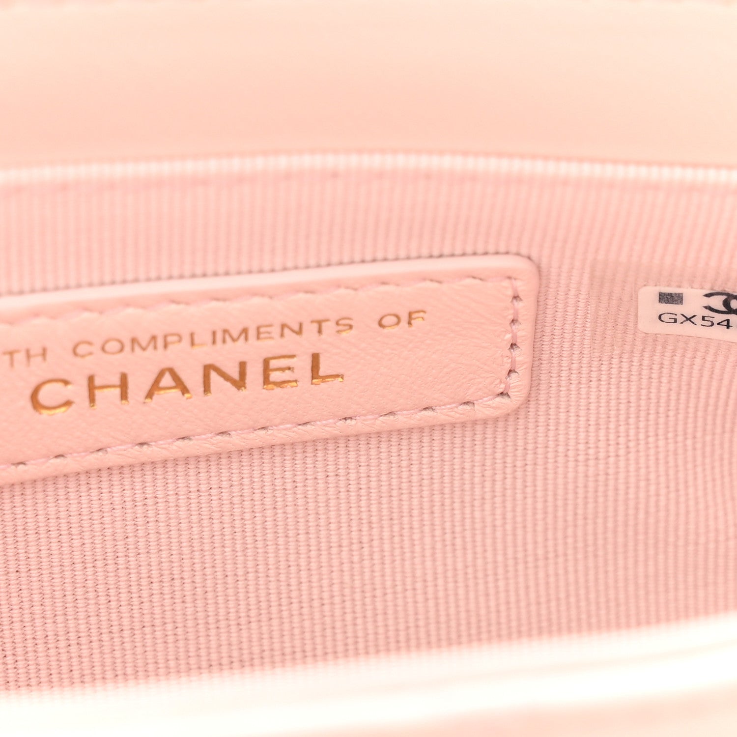 Lambskin Quilted Mini CC Chain Bag Light Pink