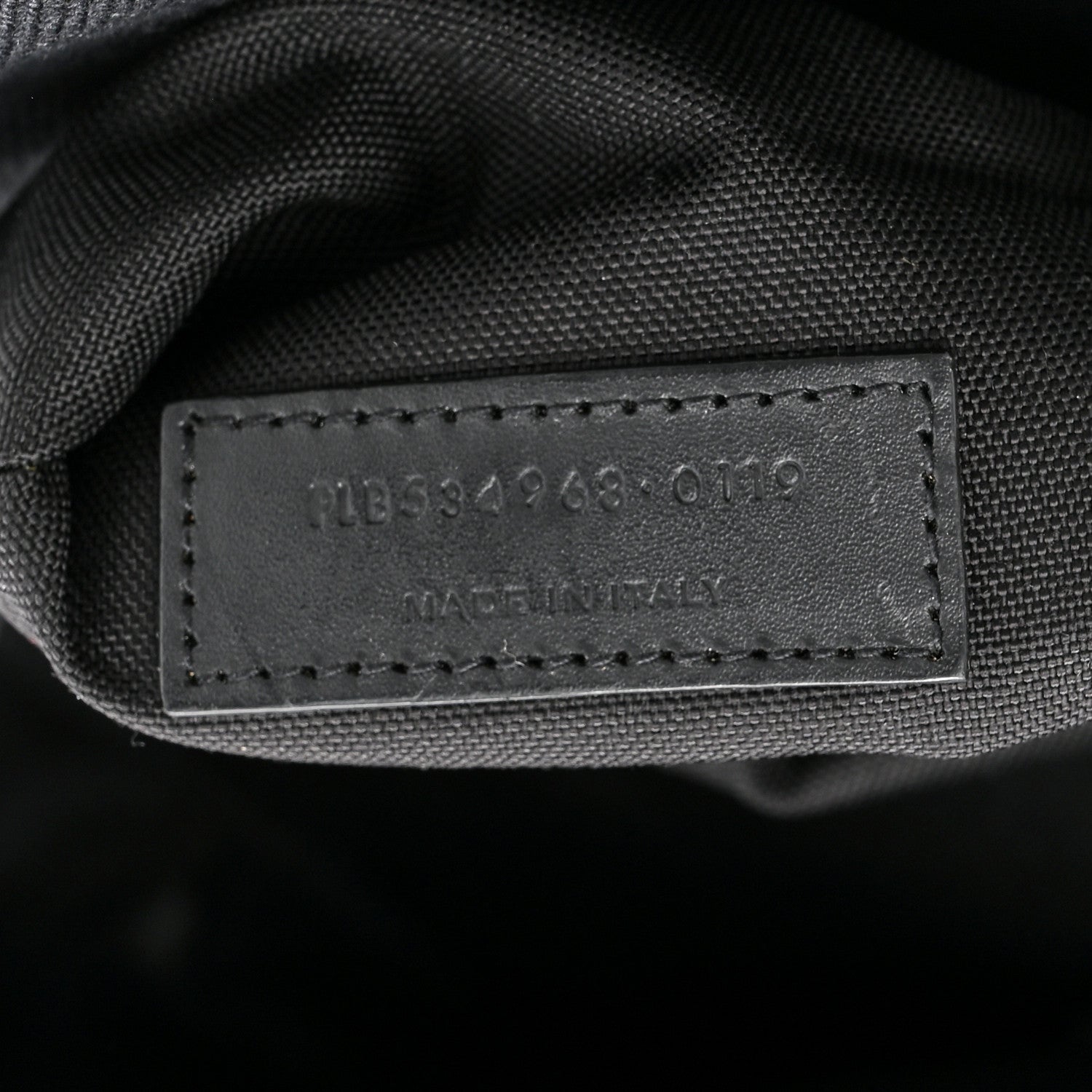 Canvas Signature Embroidered City Backpack Black