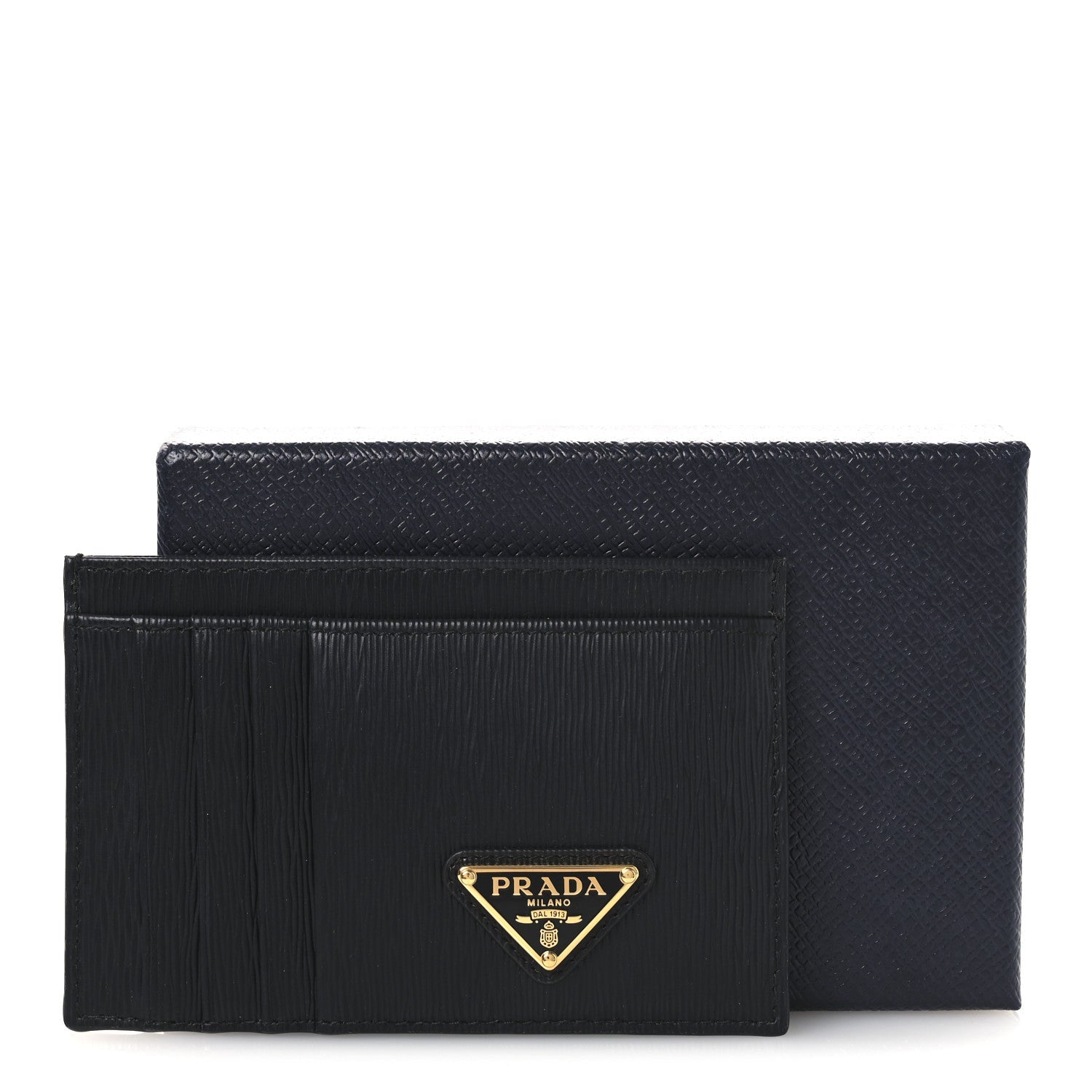 Vitello Move Triangle Logo Card Case Black