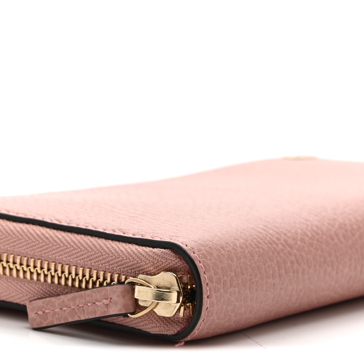 Dollar Calfskin GG Zip Around Wallet Soft Pink