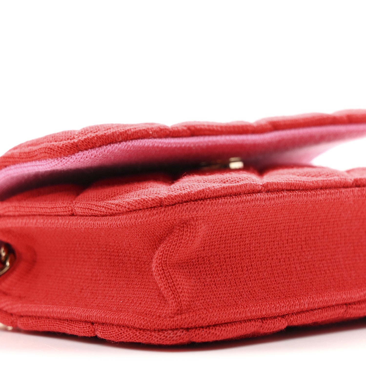 Jersey Quilted Micro Mini Flap Red