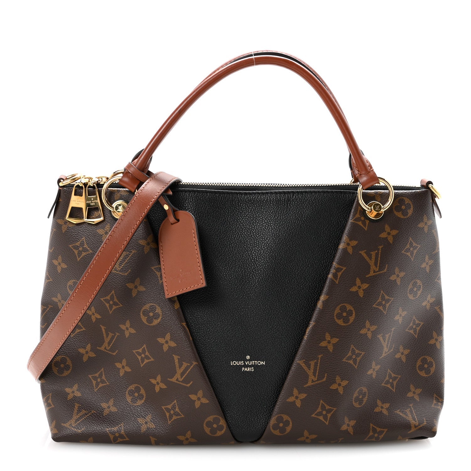 Monogram V Tote MM Black