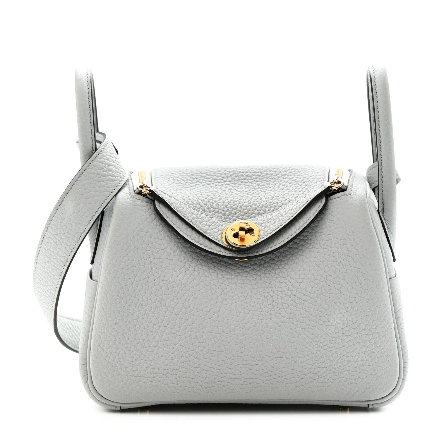 Taurillon Clemence Mini Lindy 20 Bleu Pale