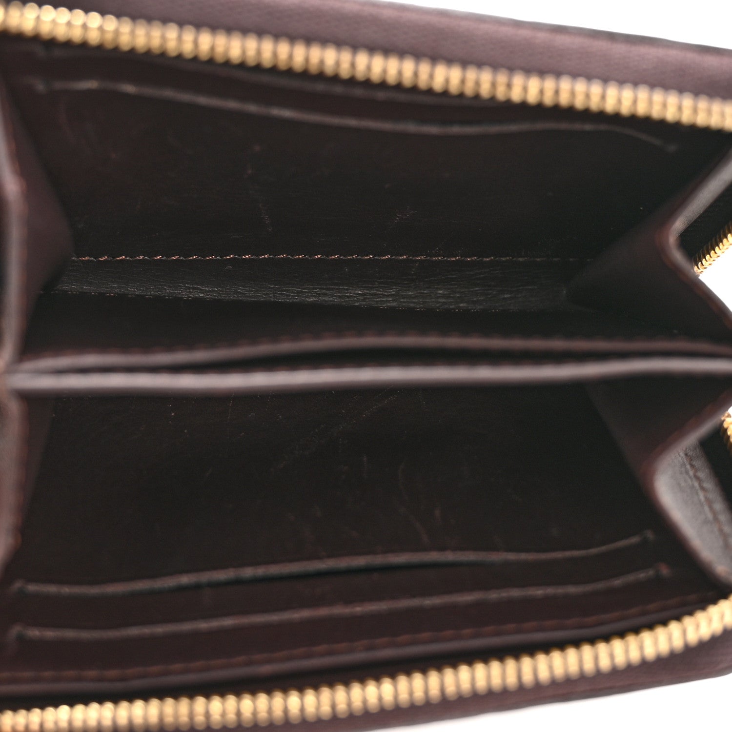 Vernis Rayures Zippy Coin Purse Amarante