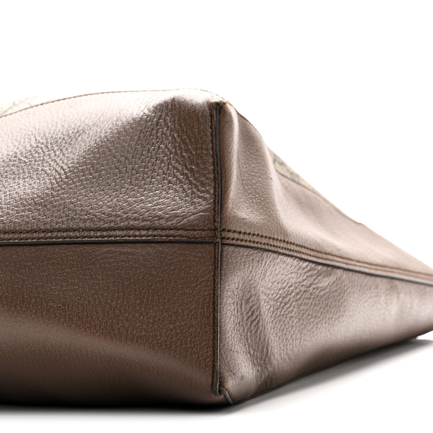 GG Supreme Monogram Web Ophidia Tote Brown