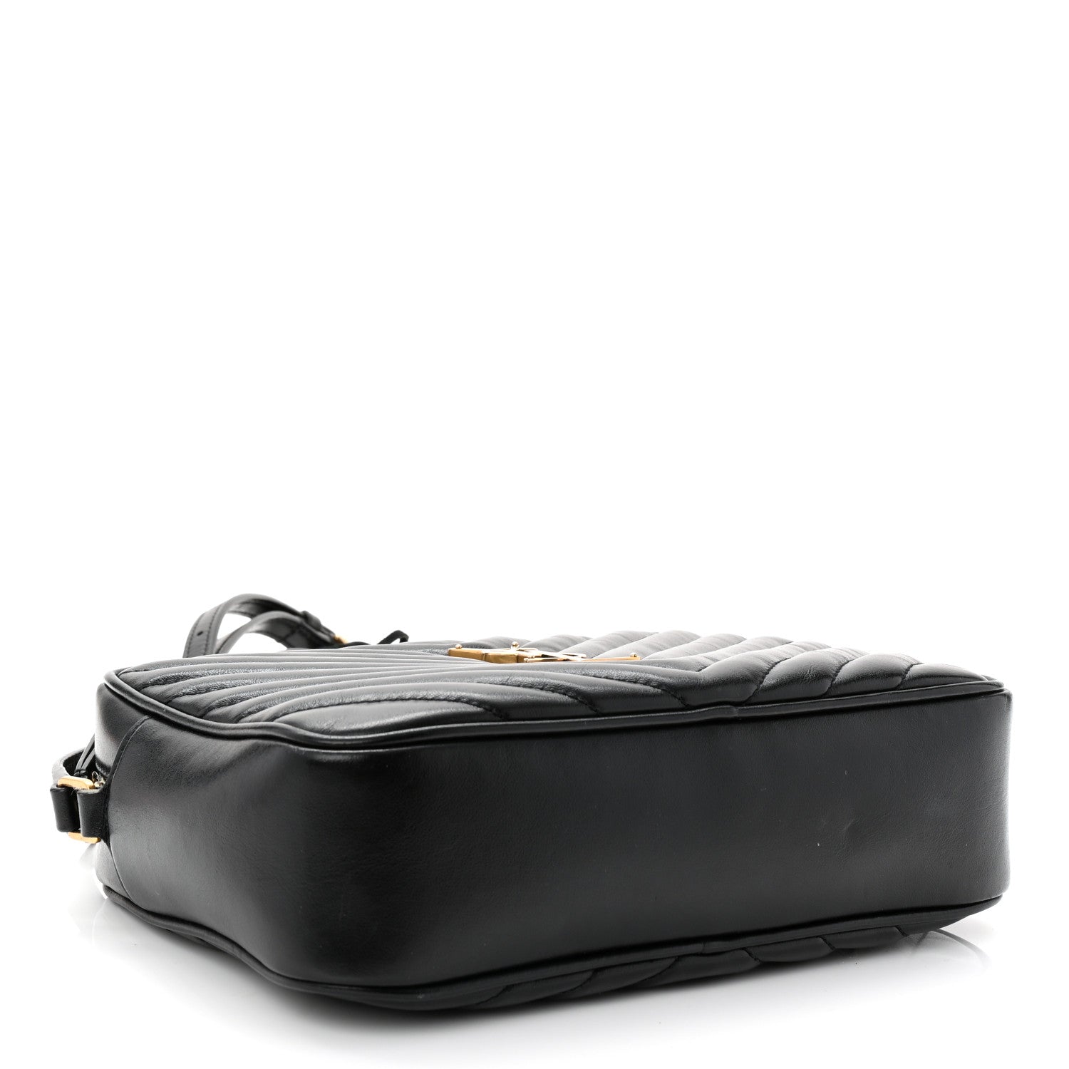 Calfskin Matelasse Monogram Lou Camera Bag Black