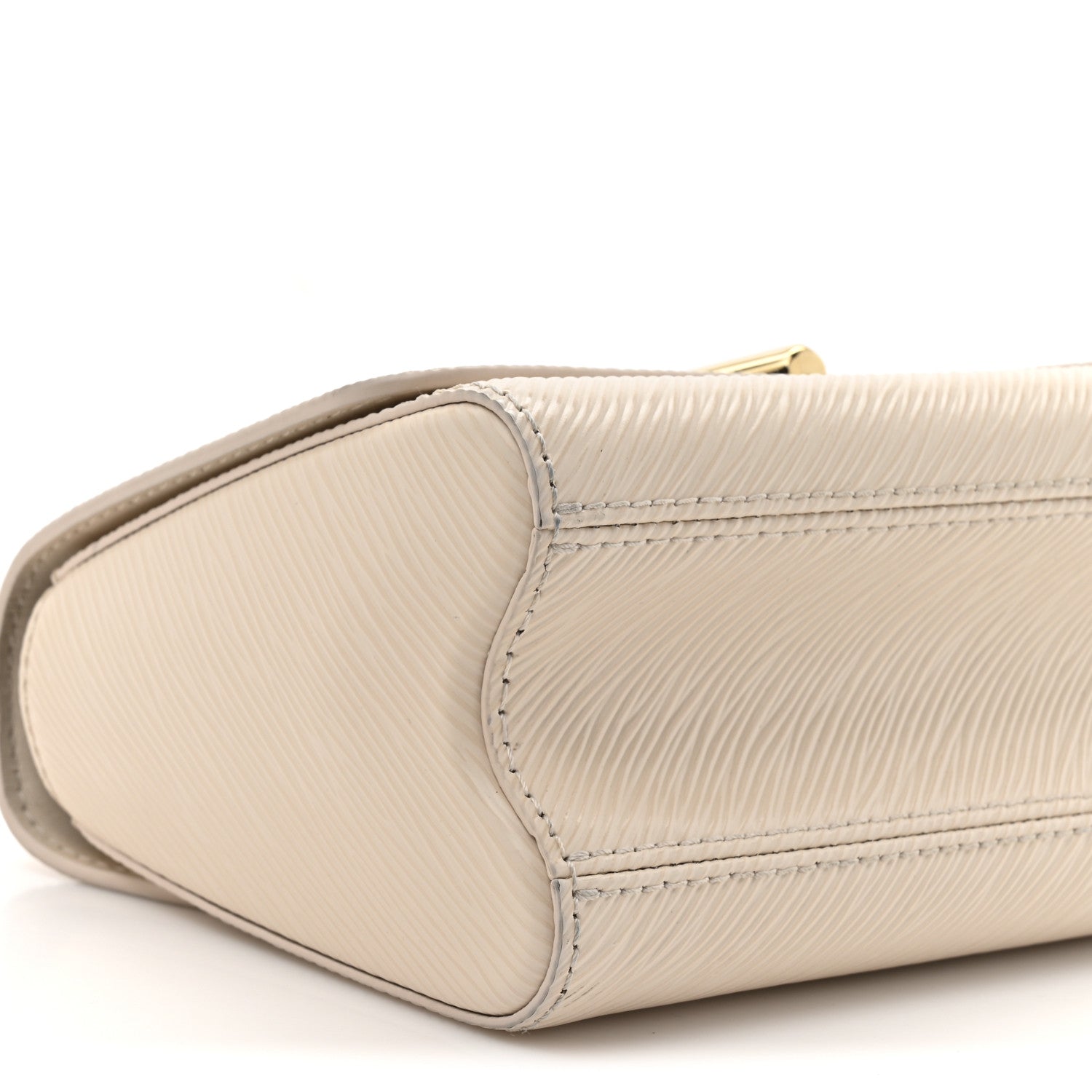 Epi Twist Braided Chain Shoulder Bag PM Quartz White