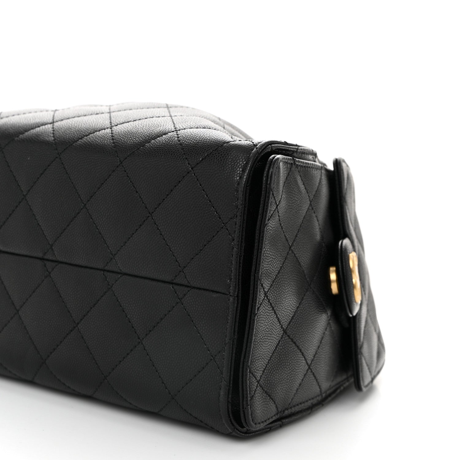 Caviar Quilted Small Chanel 25 Handbag Black