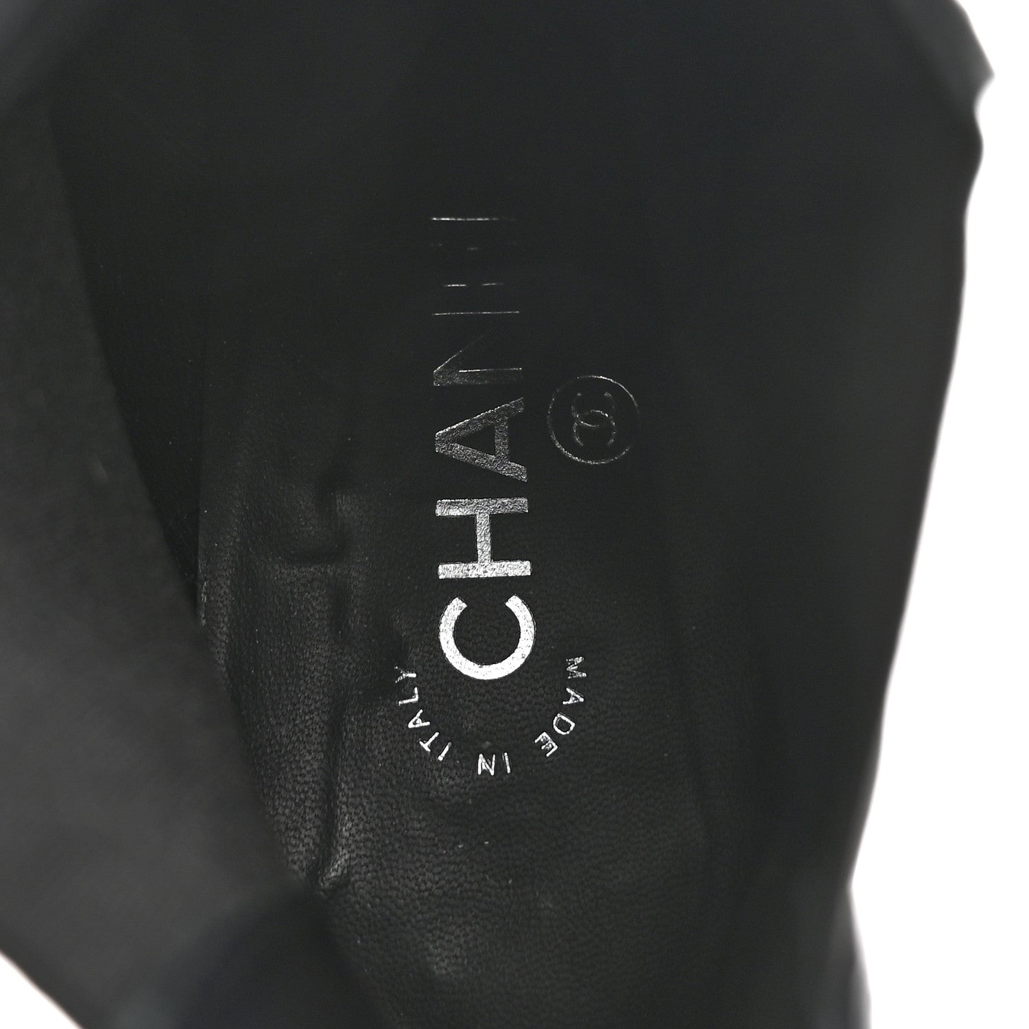 Calfskin Chain Around Chelsea Boots 39.5 Black