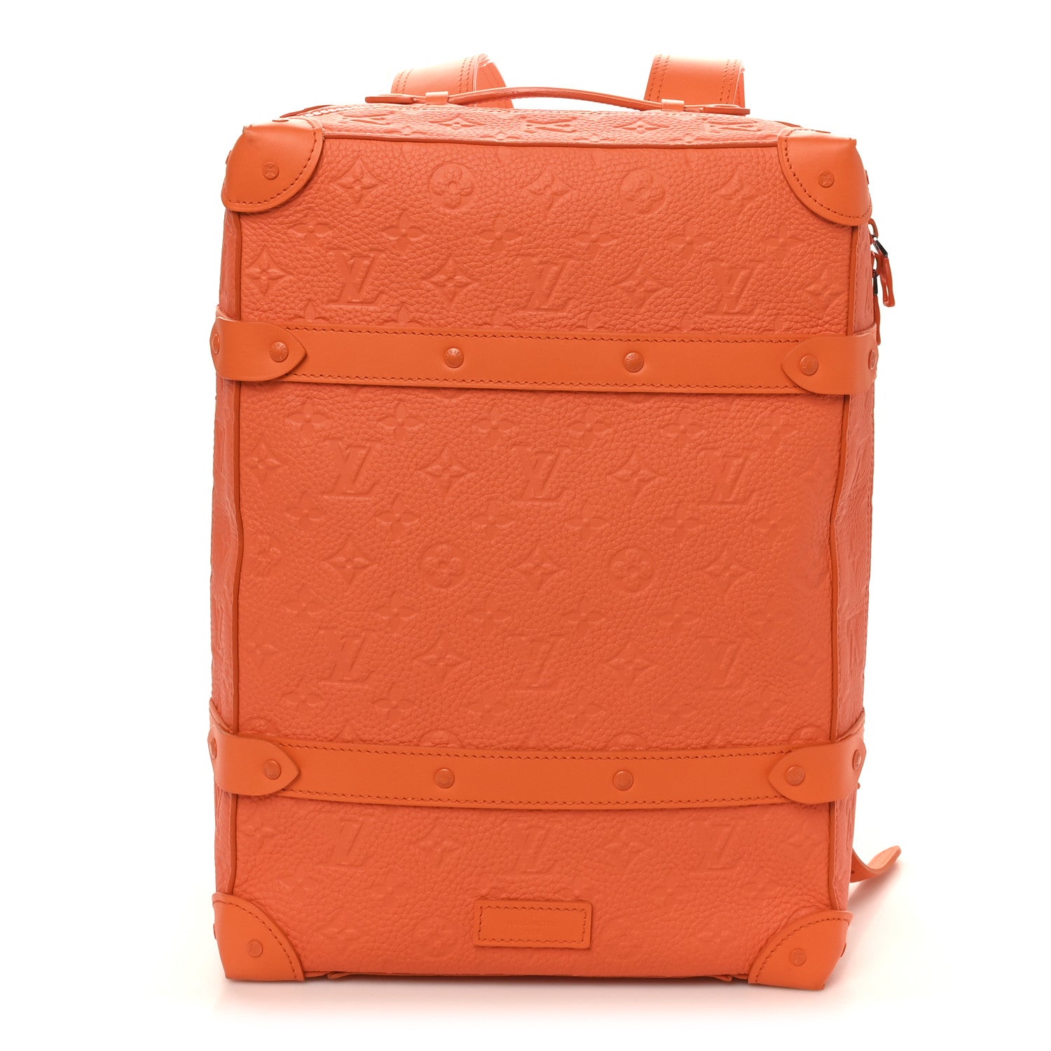 Taurillon Empreinte Soft Trunk Backpack PM Orange