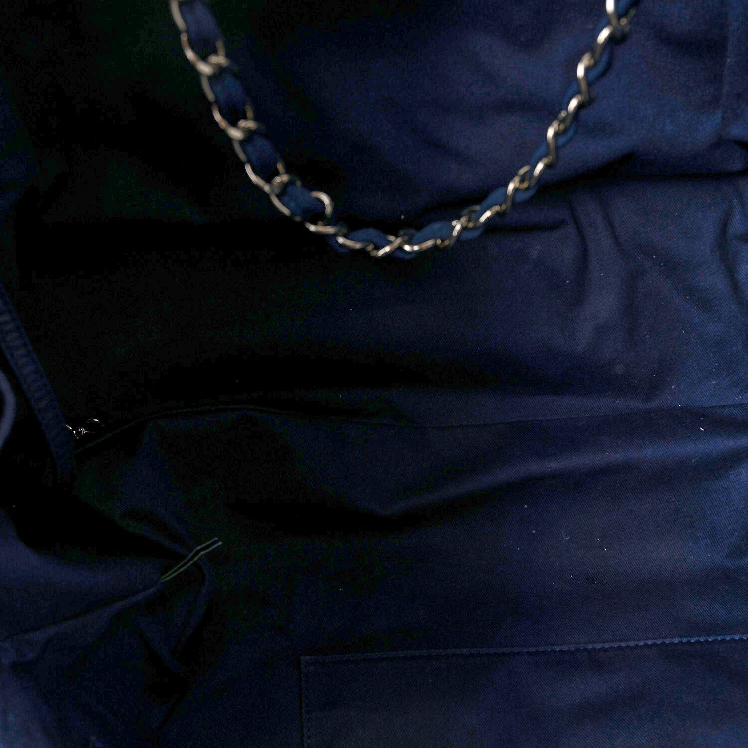Canvas Extra Large Deauville Tote Blue
