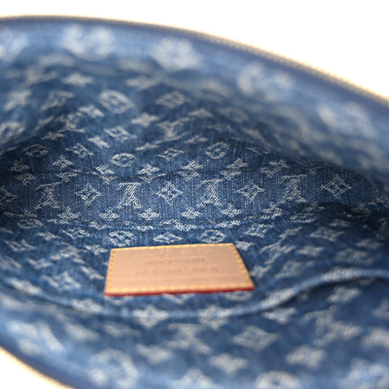 LV X TM Monogram Denim Cerises Pochette Accessories Blue