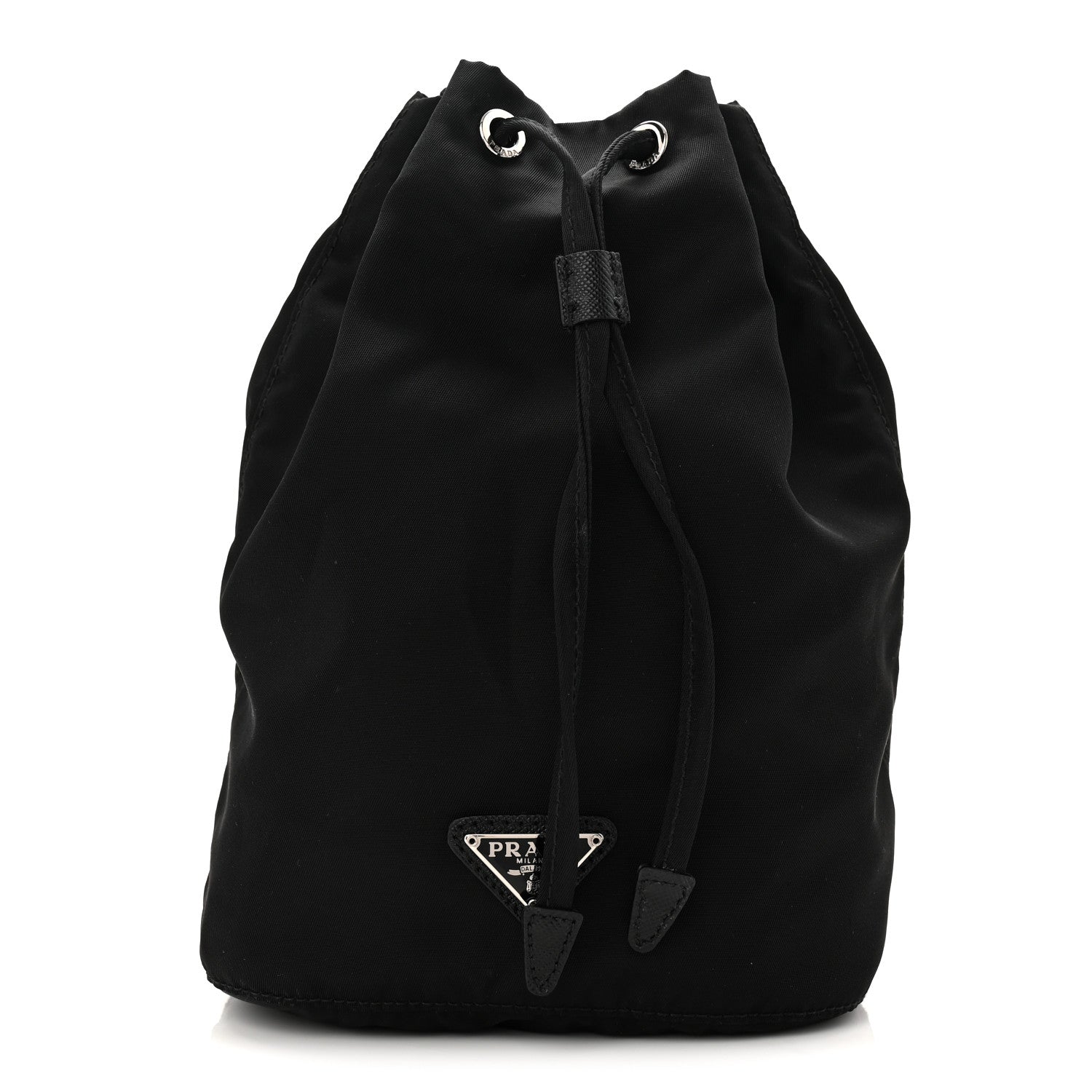 Nylon Vela Drawstring Pouch Black
