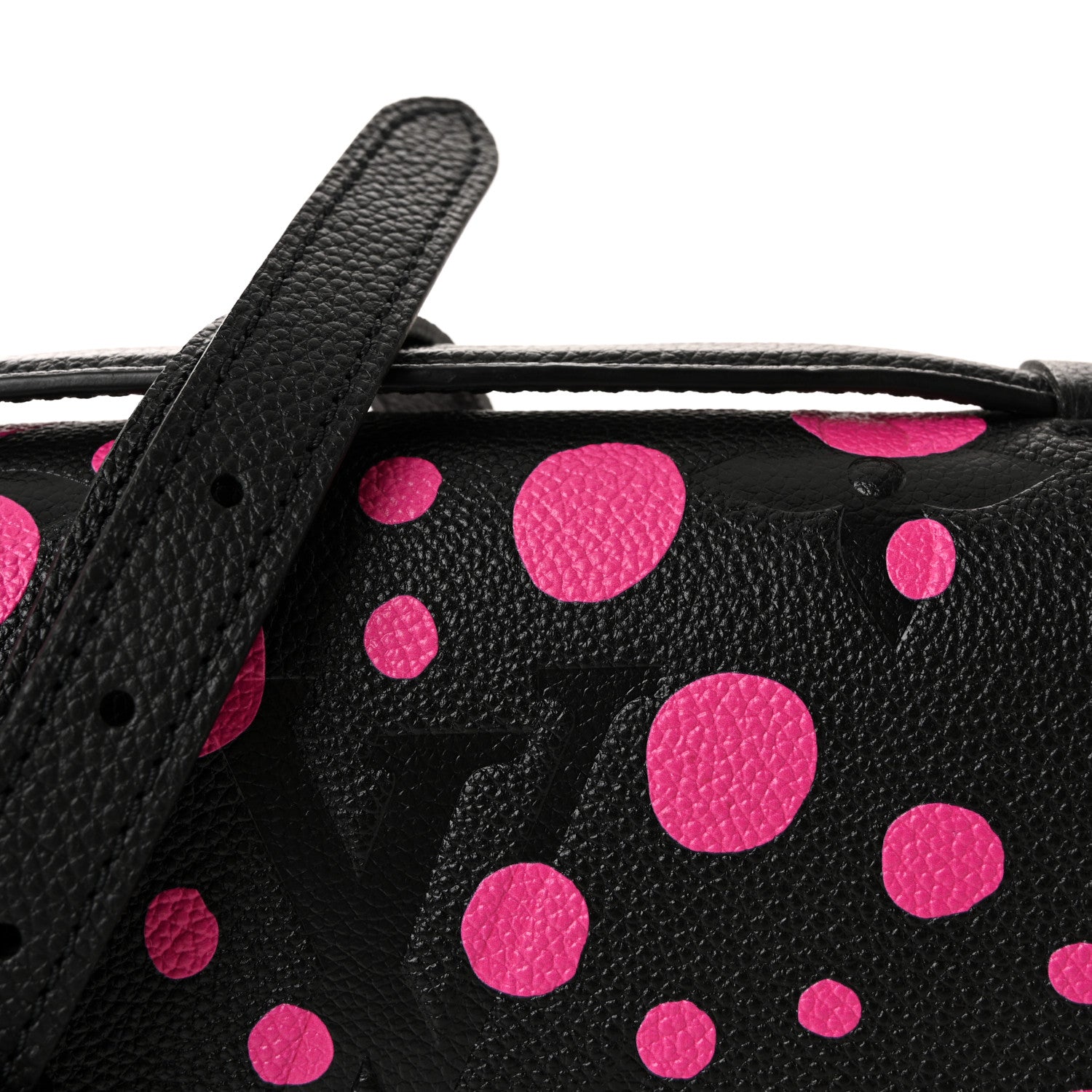 LV x YK Empreinte Monogram Giant Pochette Metis Black Fuchsia