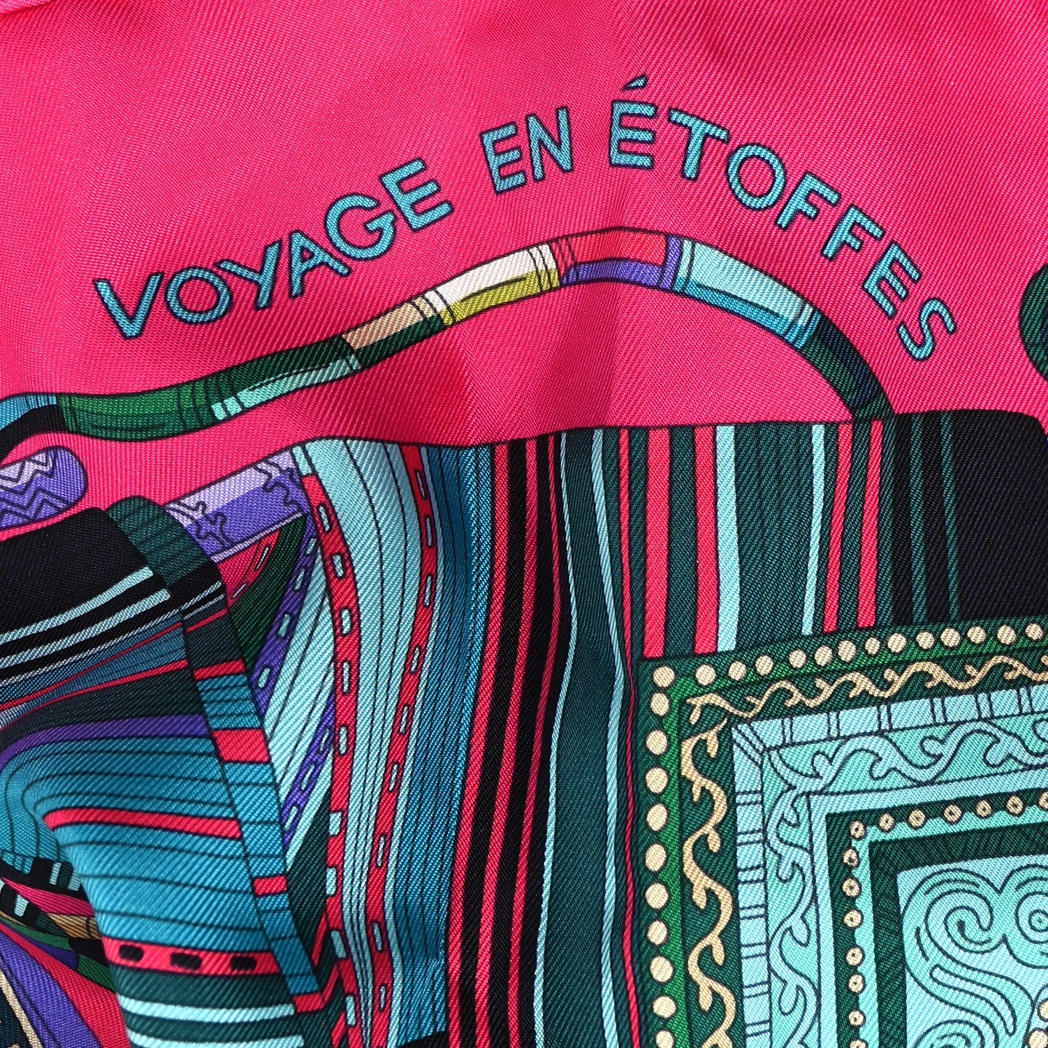 Silk Voyage En Etoffes Scarf 90