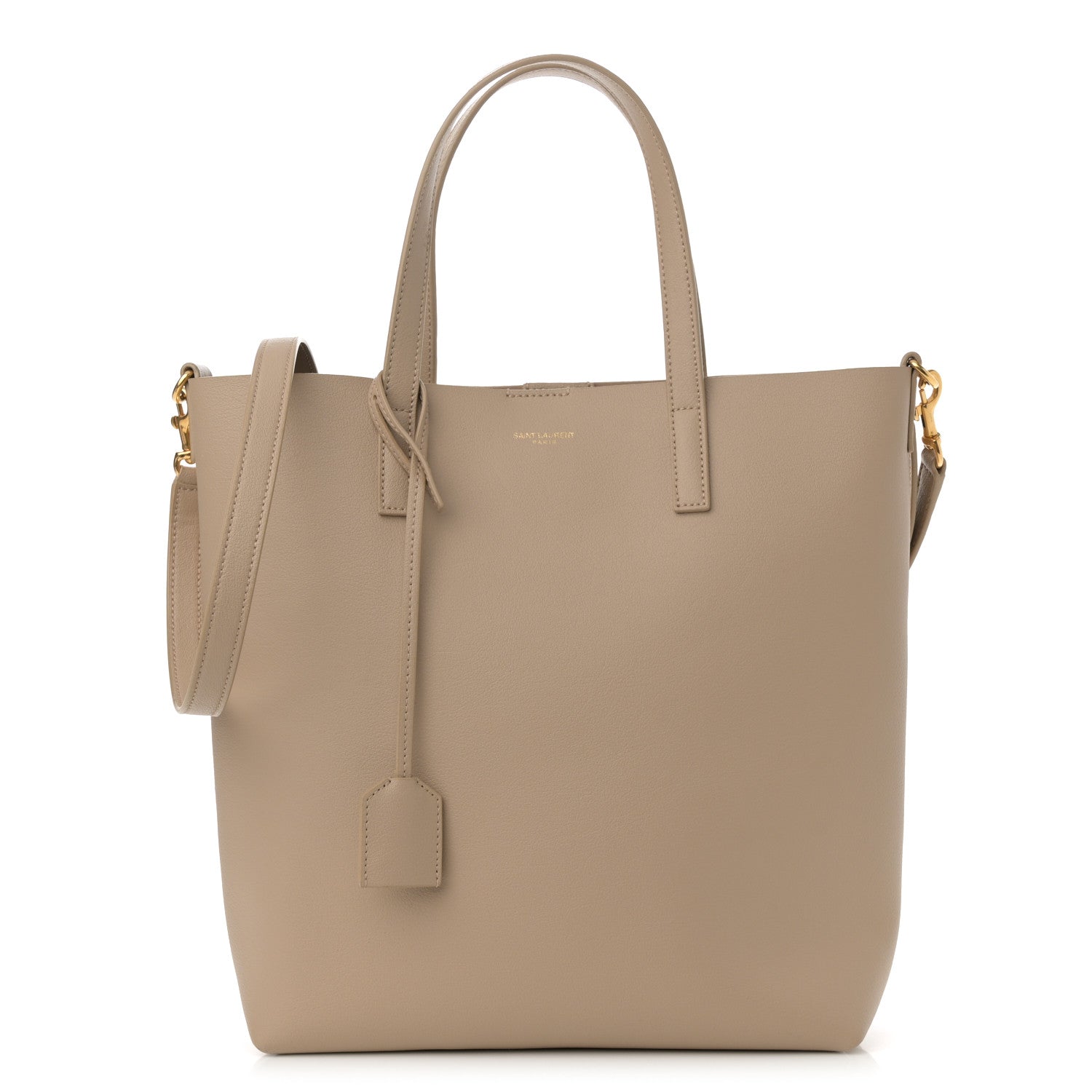 Calfskin Toy Shopping Tote Nude Powder