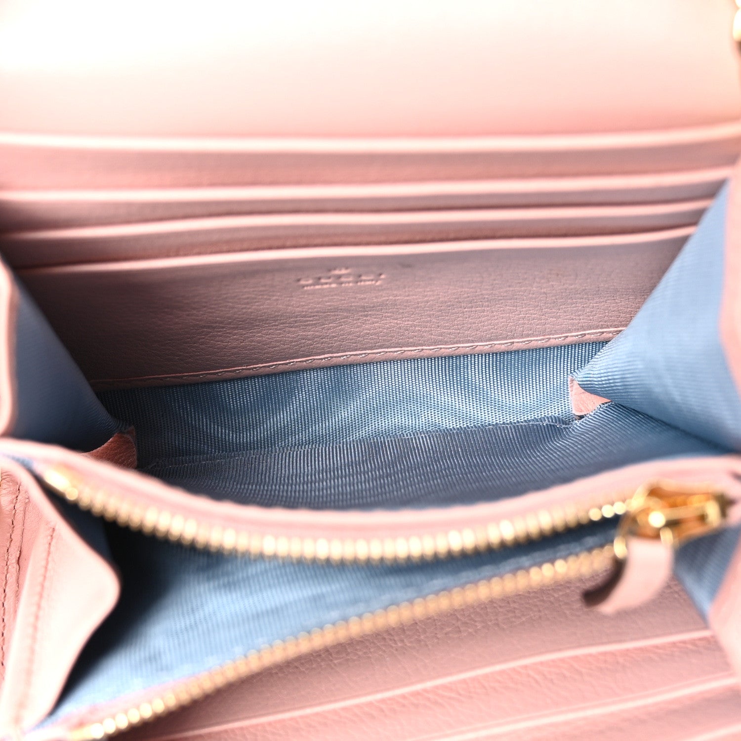 Roxy Calfskin Medium Blondie Chain Wallet Powder Pink