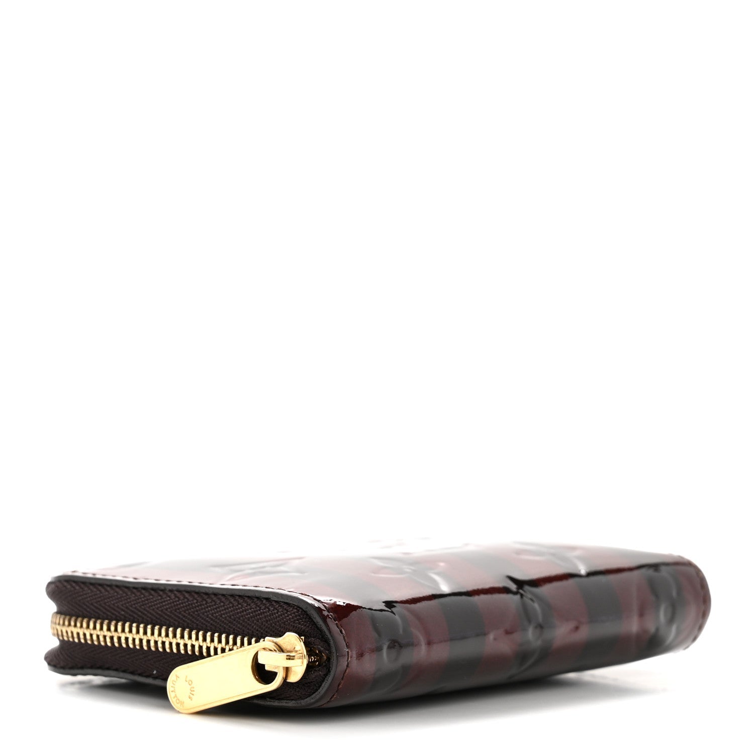 Vernis Rayures Zippy Coin Purse Amarante
