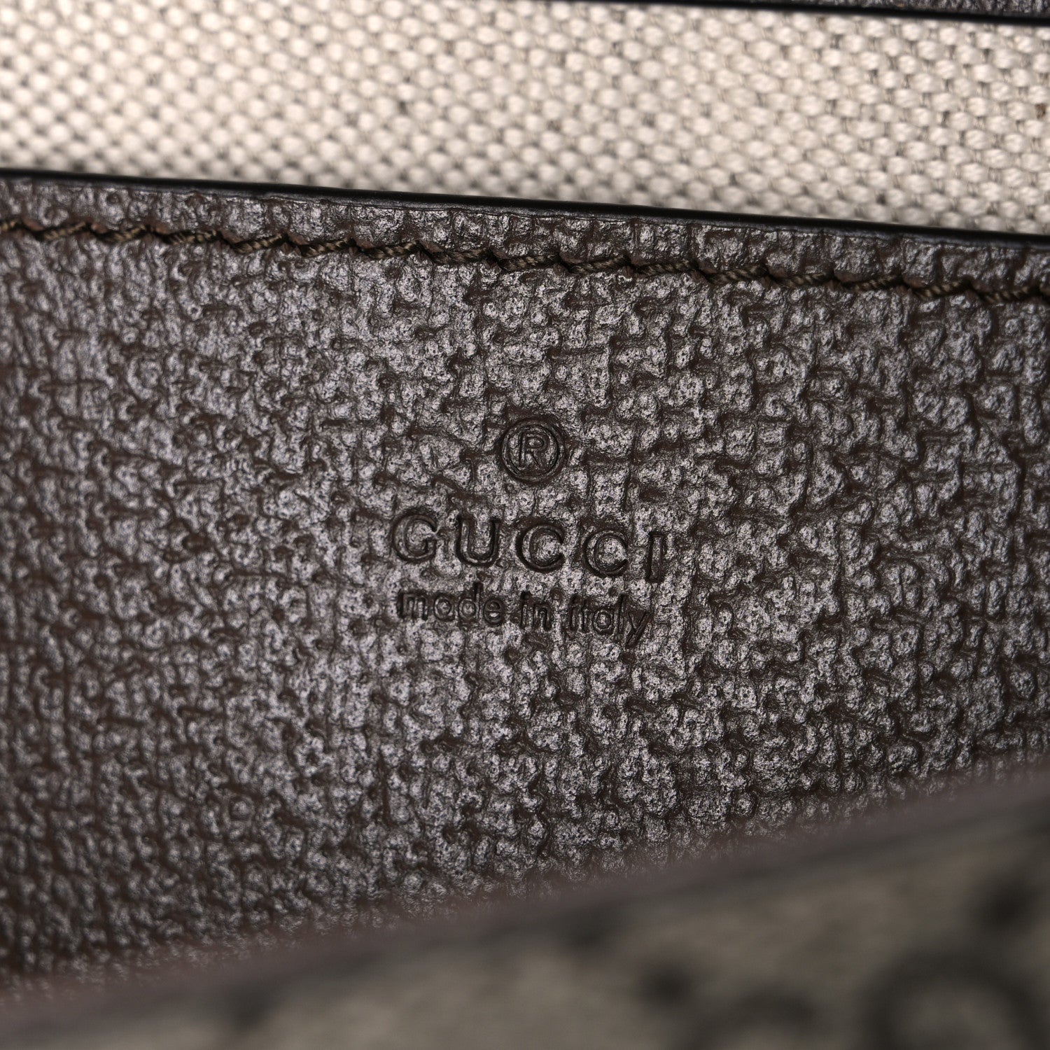 GG Supreme Monogram Textured Dollar Calfskin Web Mini Ophidia Envelope Shoulder Bag Beige Ebony New Acero