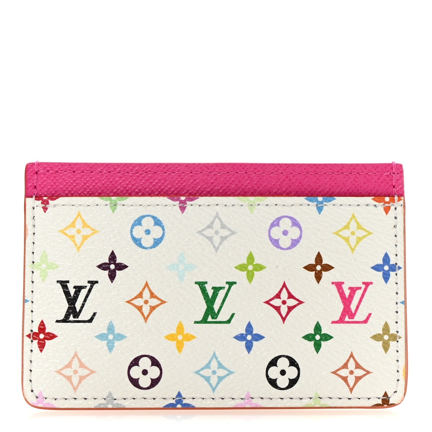 LV X TM Monogram Multicolor Card Holder Kawaii Pink