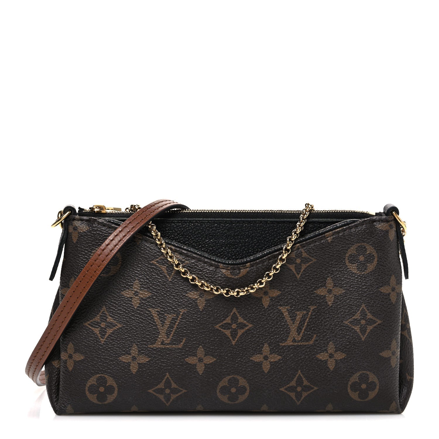 Monogram Pallas Clutch Black
