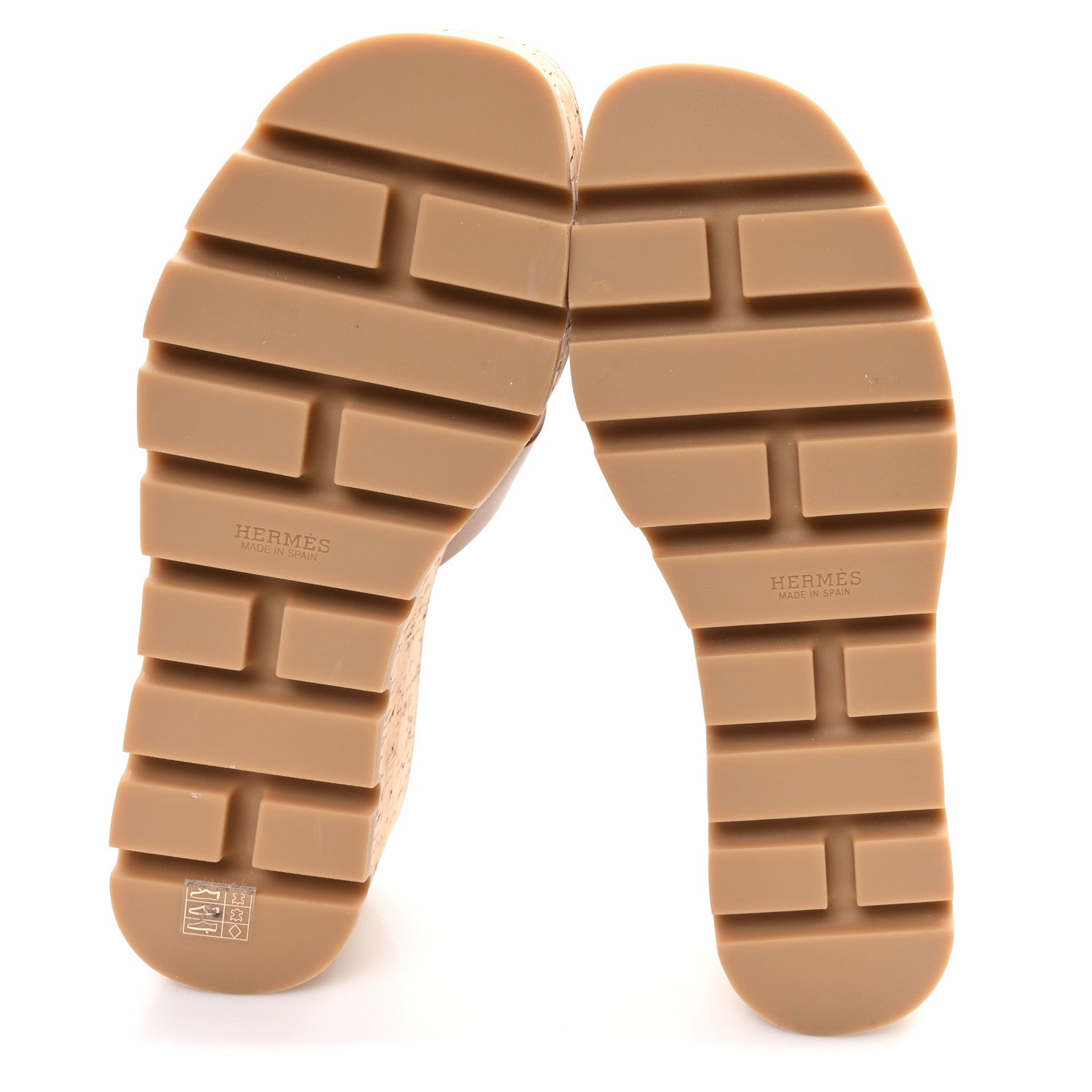 Calfskin Cork Eze 30 Sandals 38 Marron Glaise