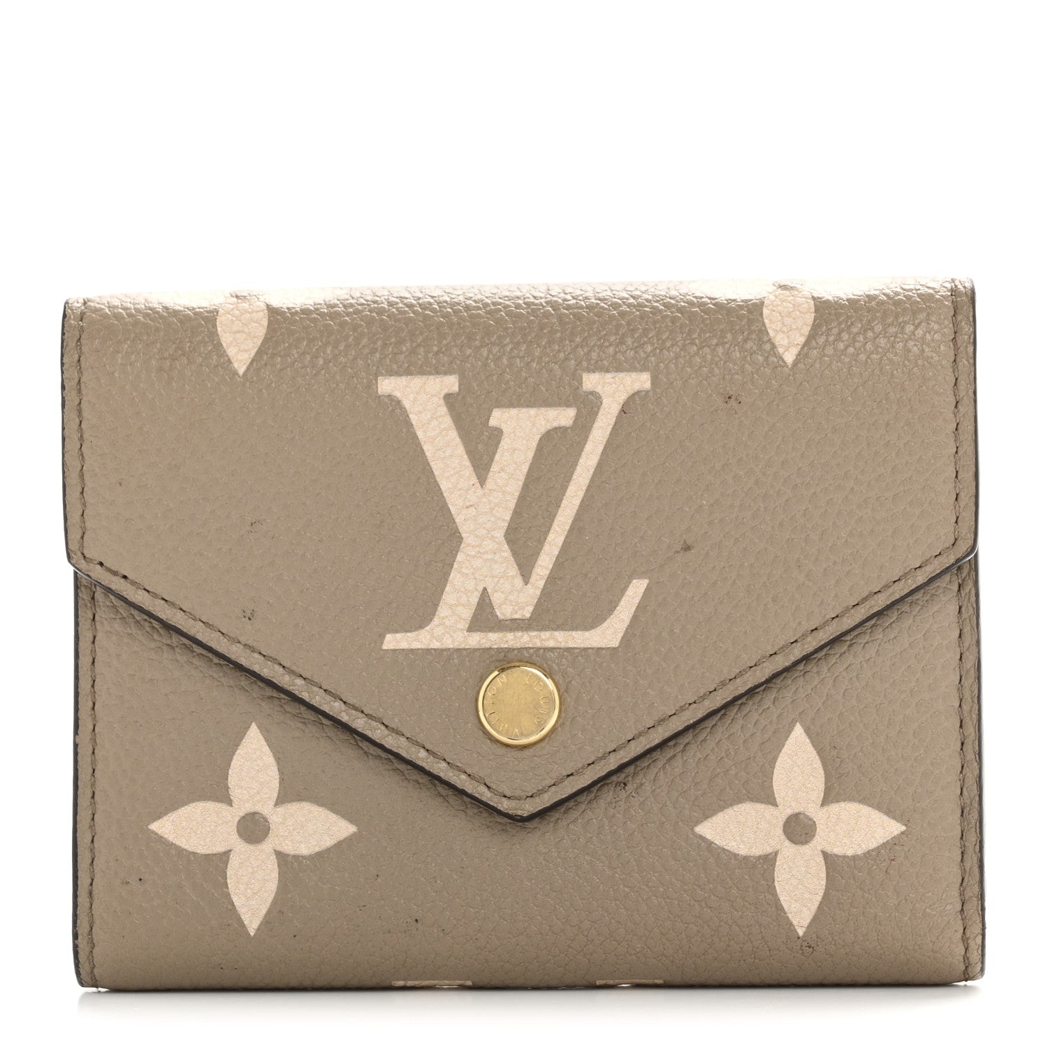 Empreinte Monogram Giant Victorine Wallet Tourterelle Creme