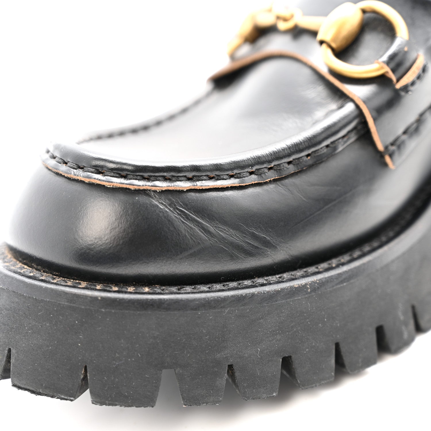 Cordovan Lux Womens Harald Horsebit 25mm Platform Loafers 37.5 Black