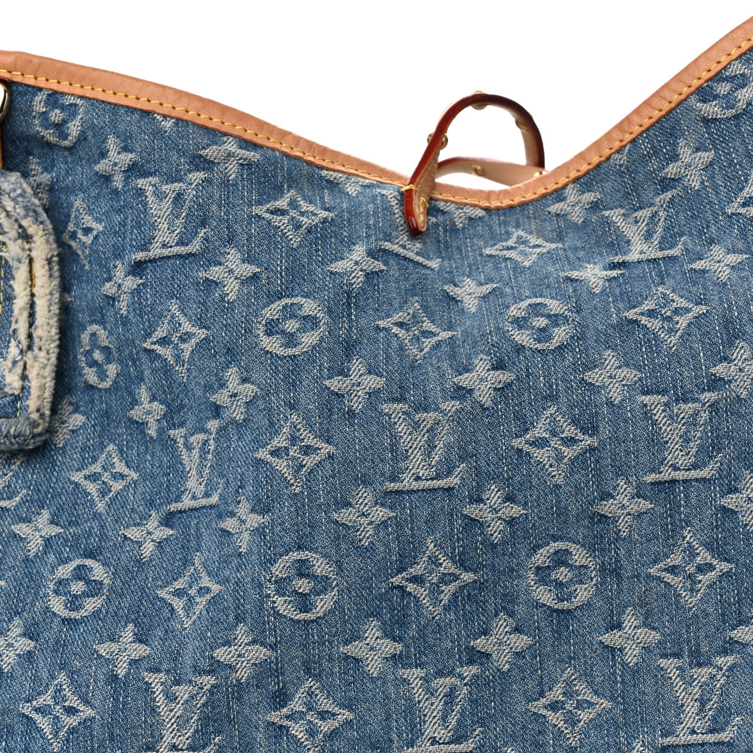 Monogram Denim CarryAll MM Blue