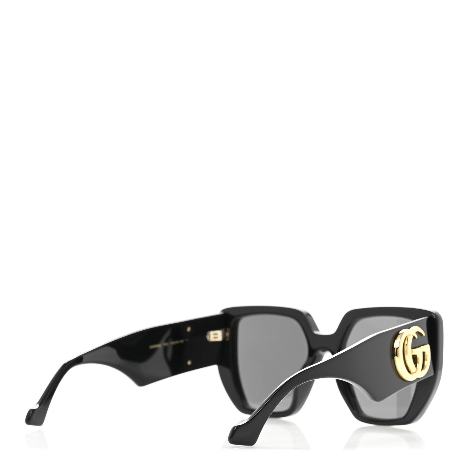 Acetate Square Frame Sunglasses GG0956S Black
