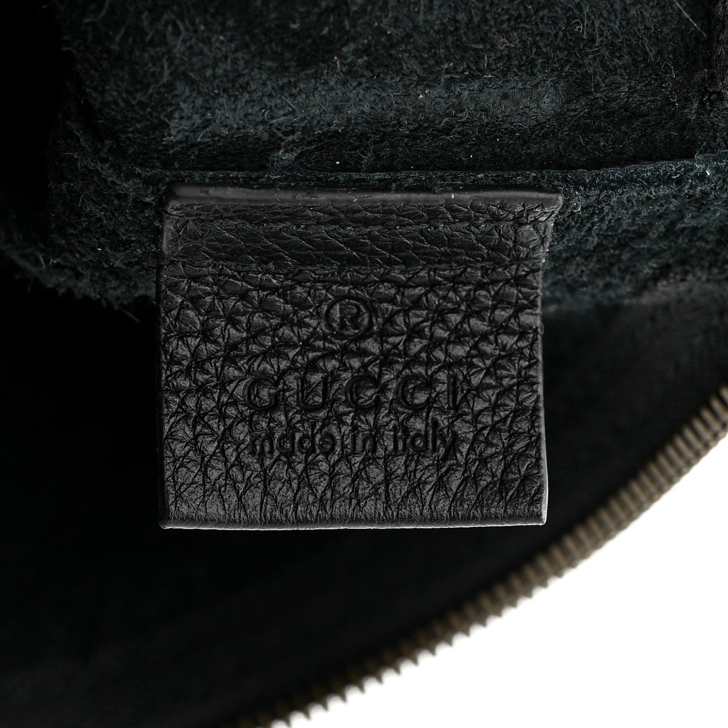 Pebbled Calfskin Medium Logo Portfolio Clutch Black
