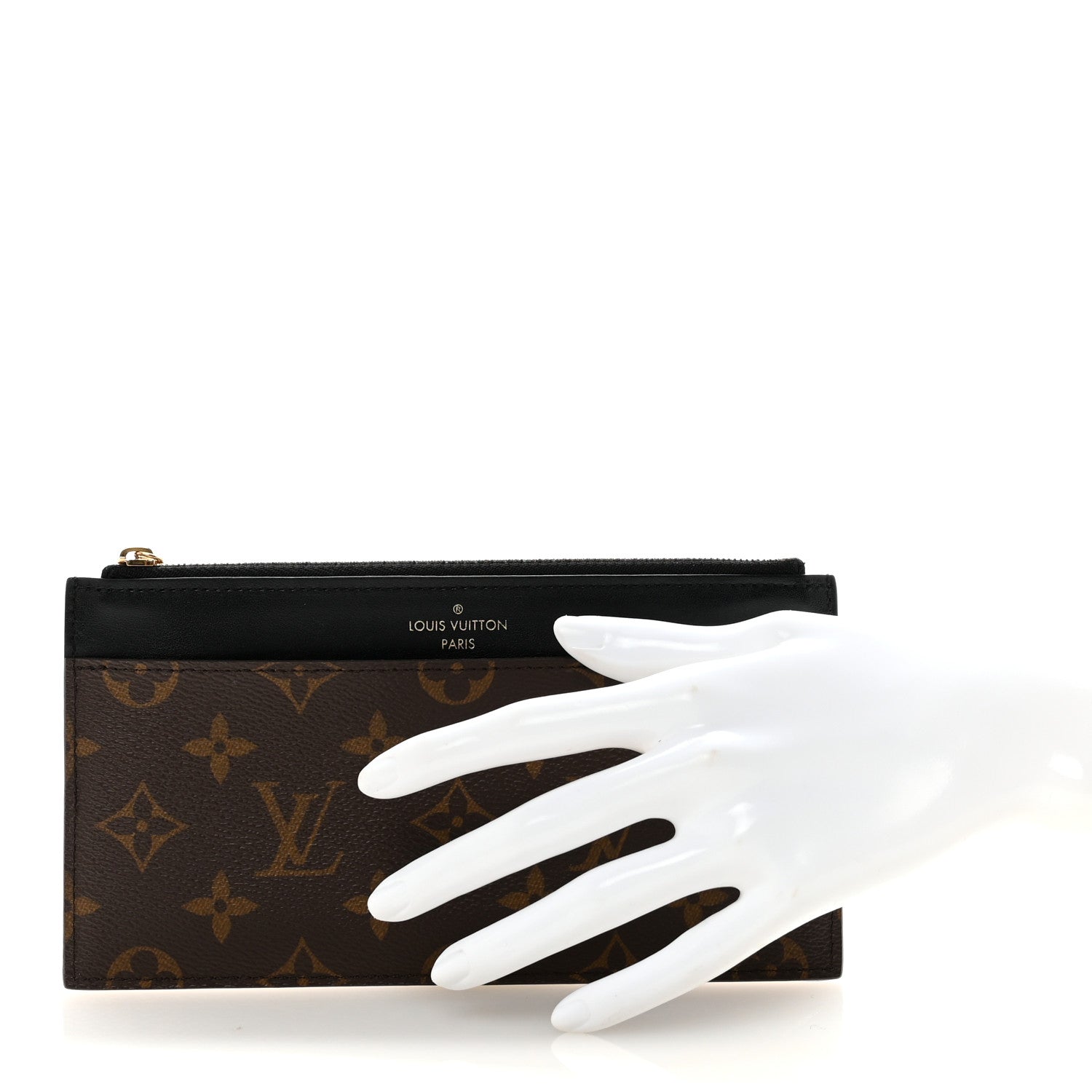 Monogram Slim Purse Black