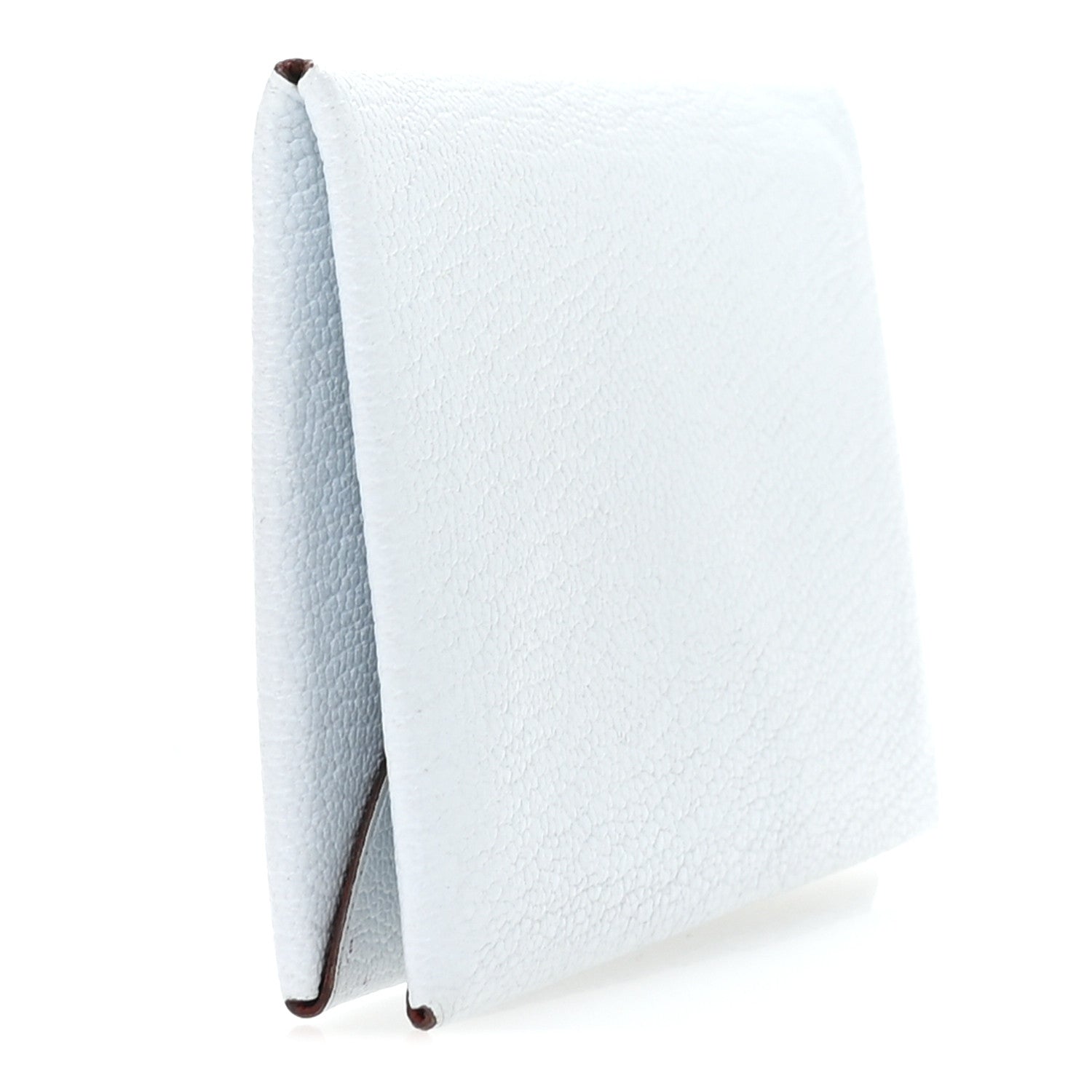 Chevre Mysore Verso Calvi Card Case Bleu Brume Brique