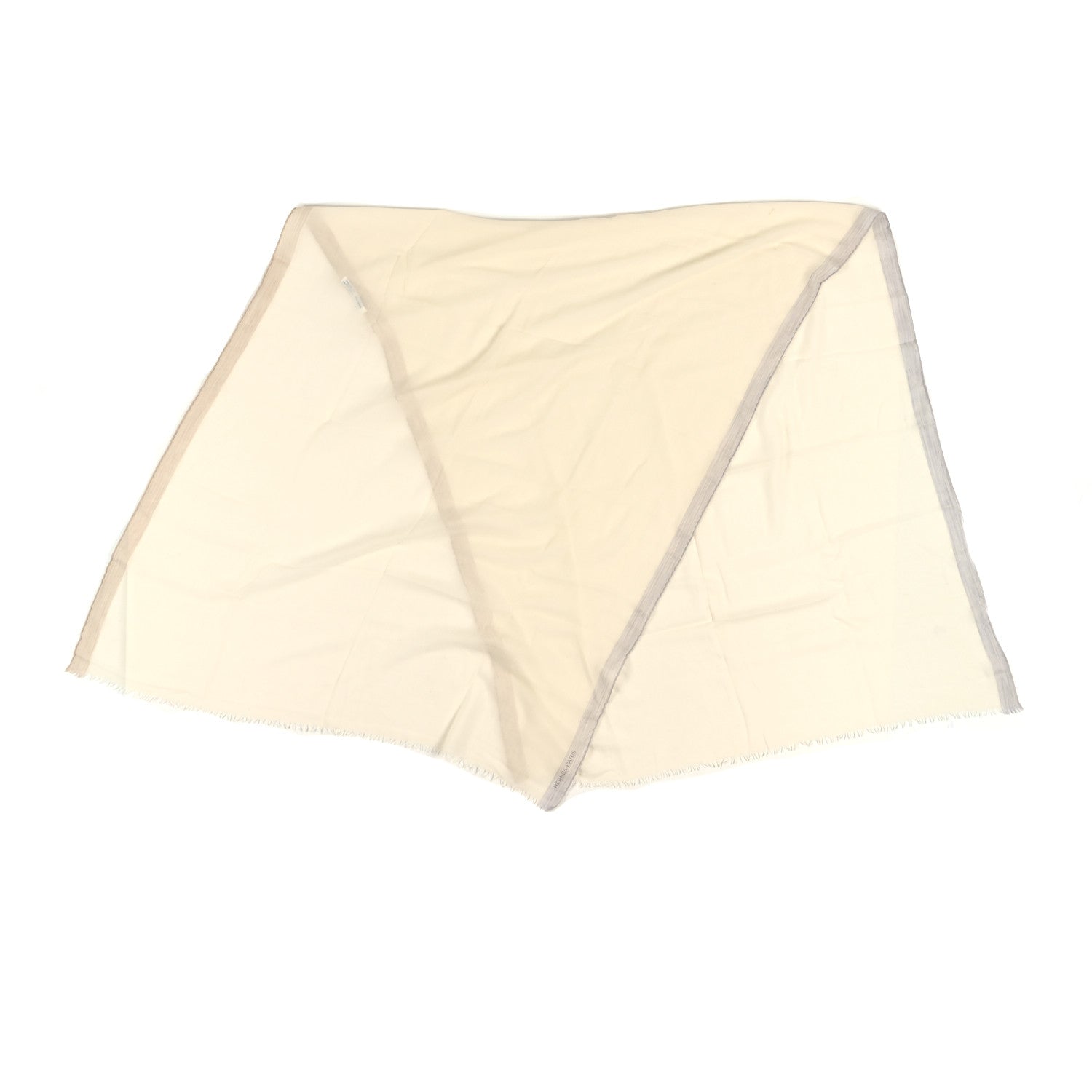 Cashmere Fringe Stole Ivory