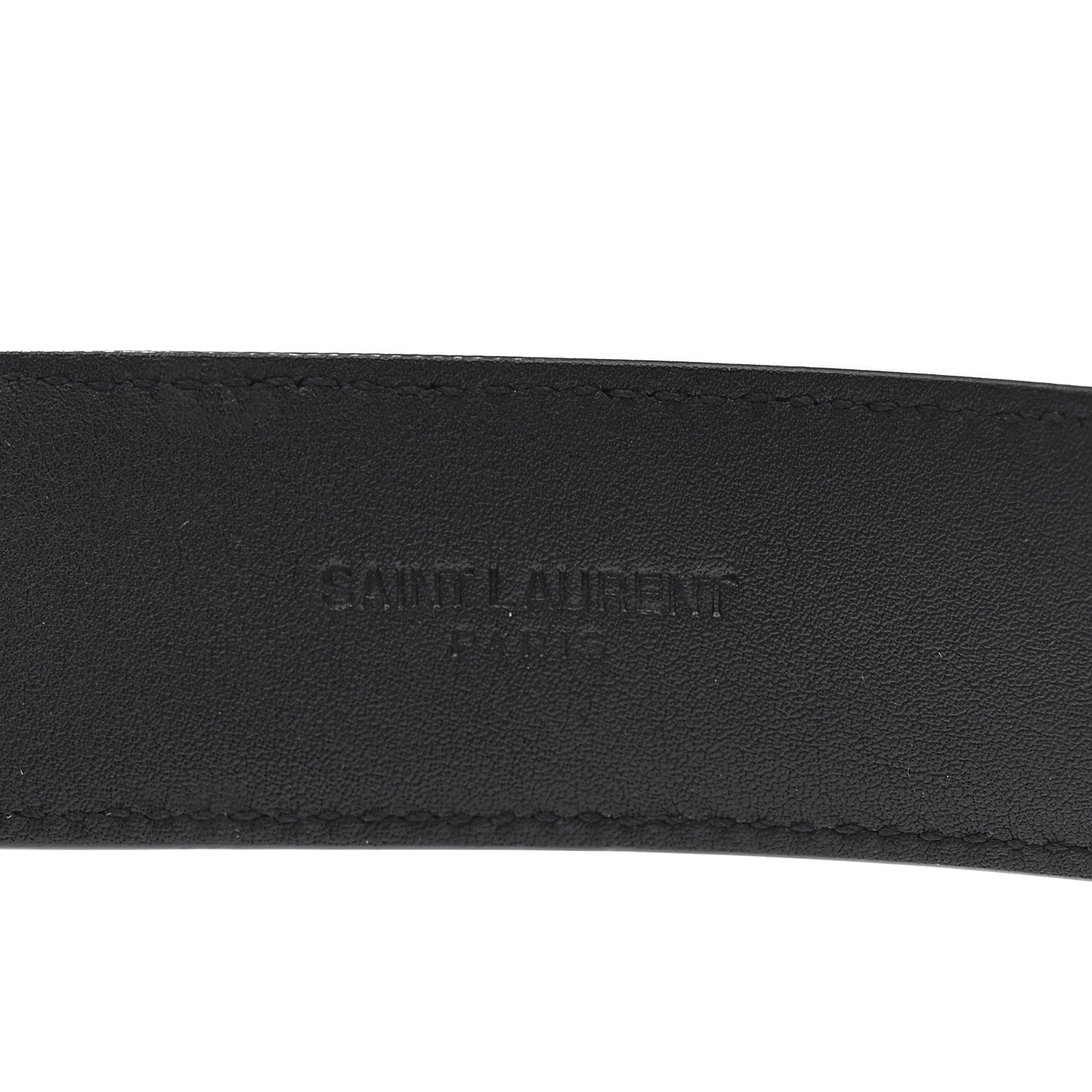 Smooth Calfskin Monogram Square Buckle Belt 75 30 Black