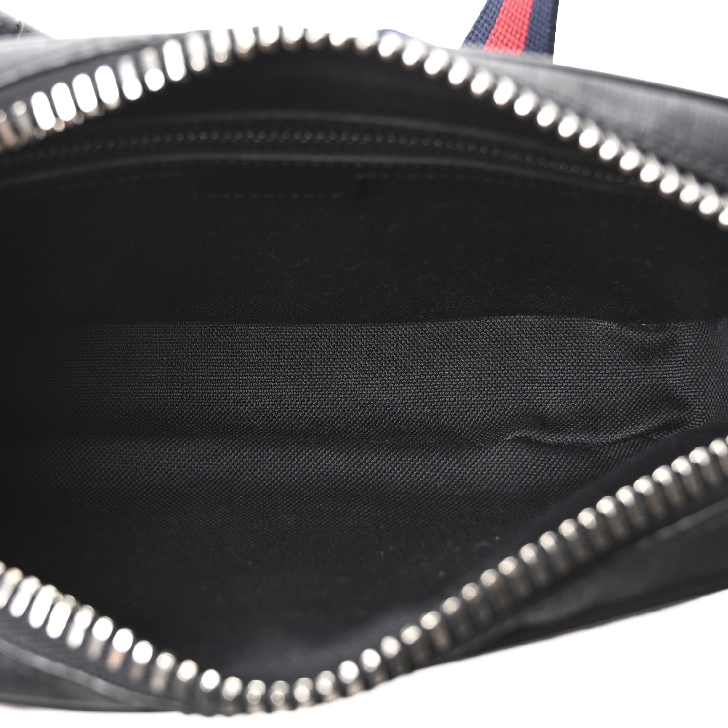 Soft GG Supreme Monogram Web Belt Bag Black Grey
