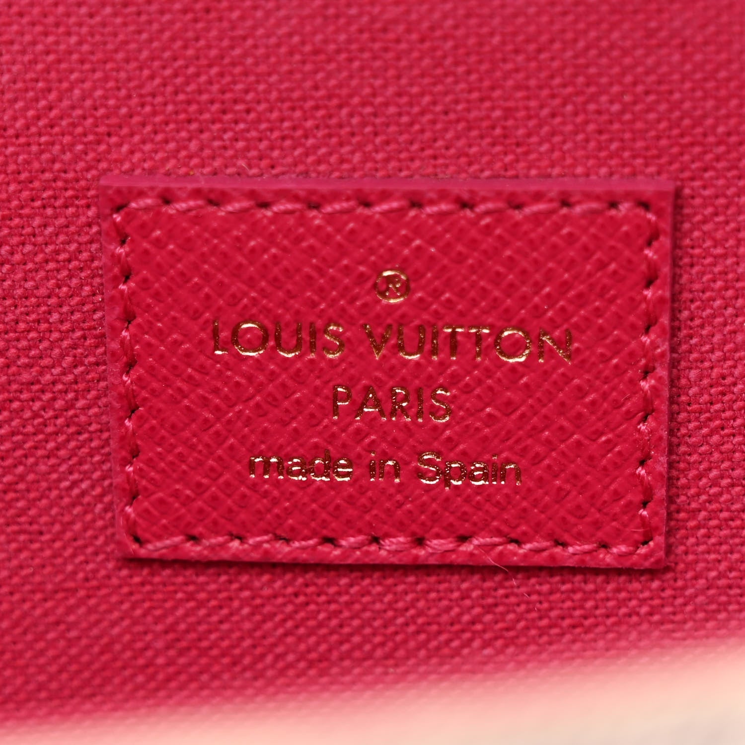 Damier Azur Studded Pochette Felicie Chain Wallet Fuchsia